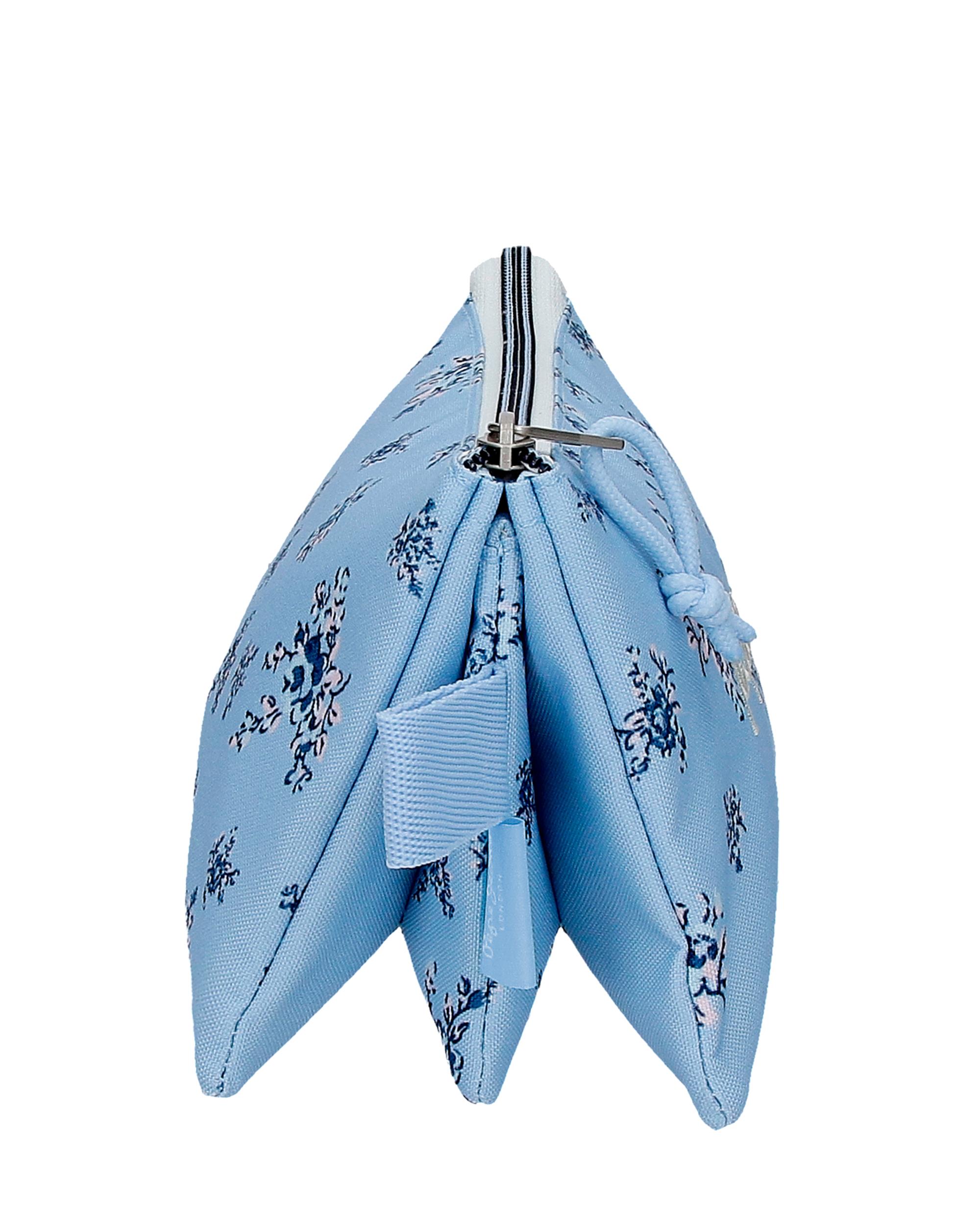 Portatudo Pjl Olivia Três Compartimentos em Azul-claro Azul-2