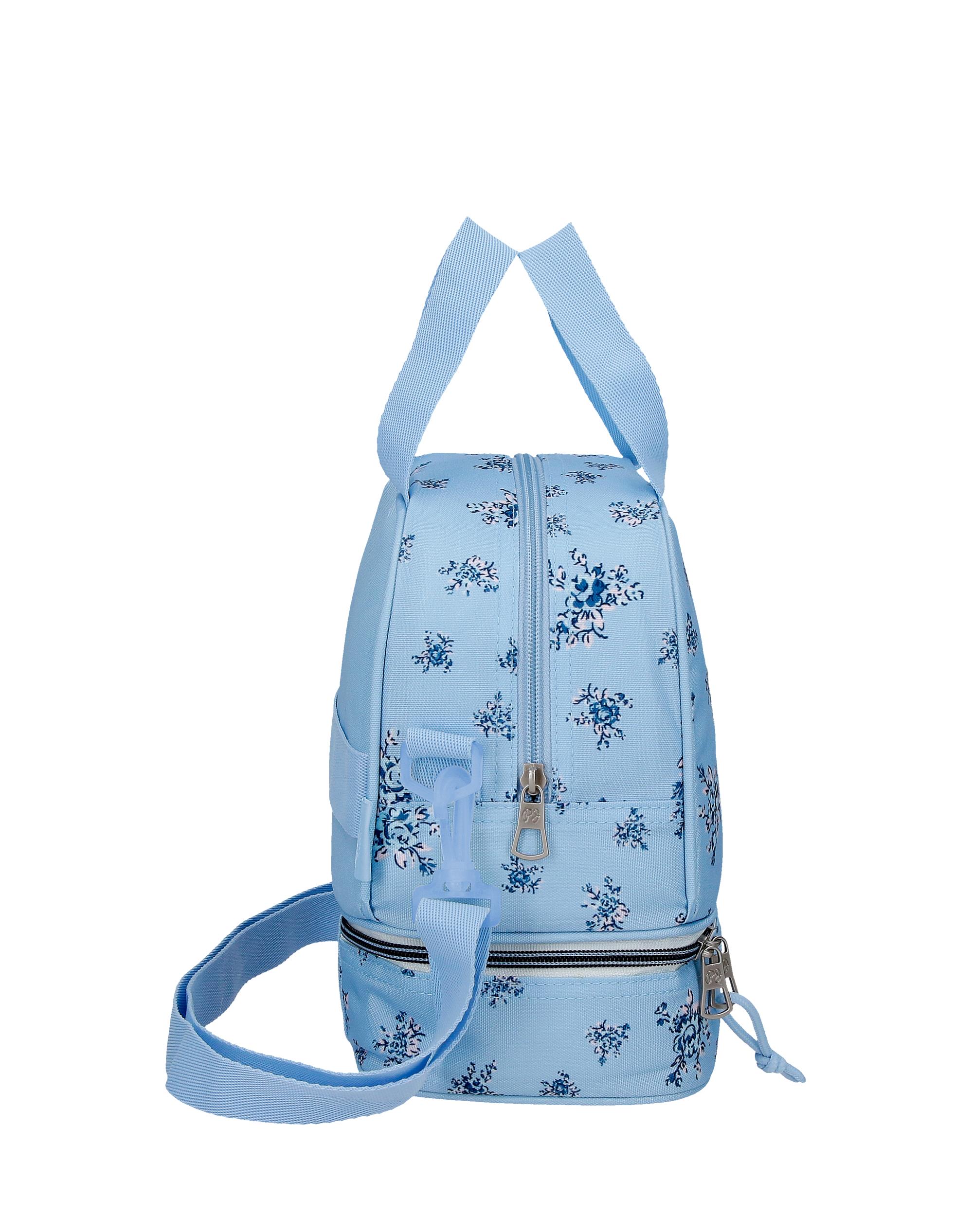 Mala a Tiracolo Porta Lanche Adaptável Pjl Olivia Azul-2