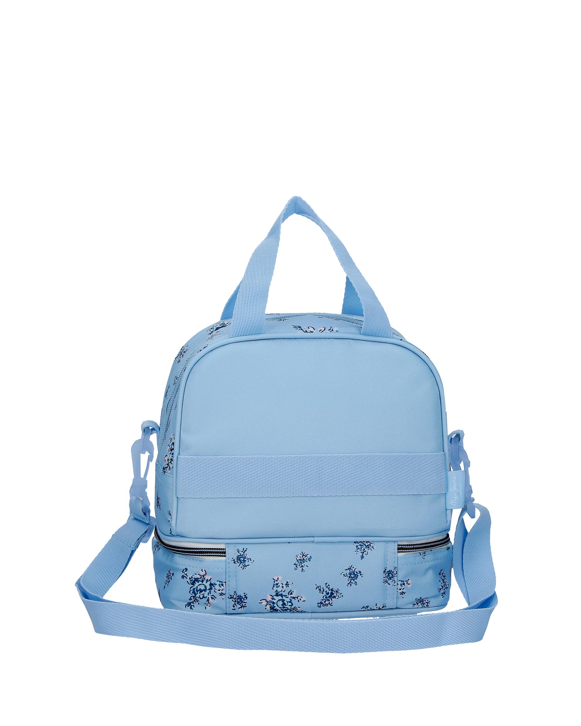 Mala a Tiracolo Porta Lanche Adaptável Pjl Olivia Azul-3