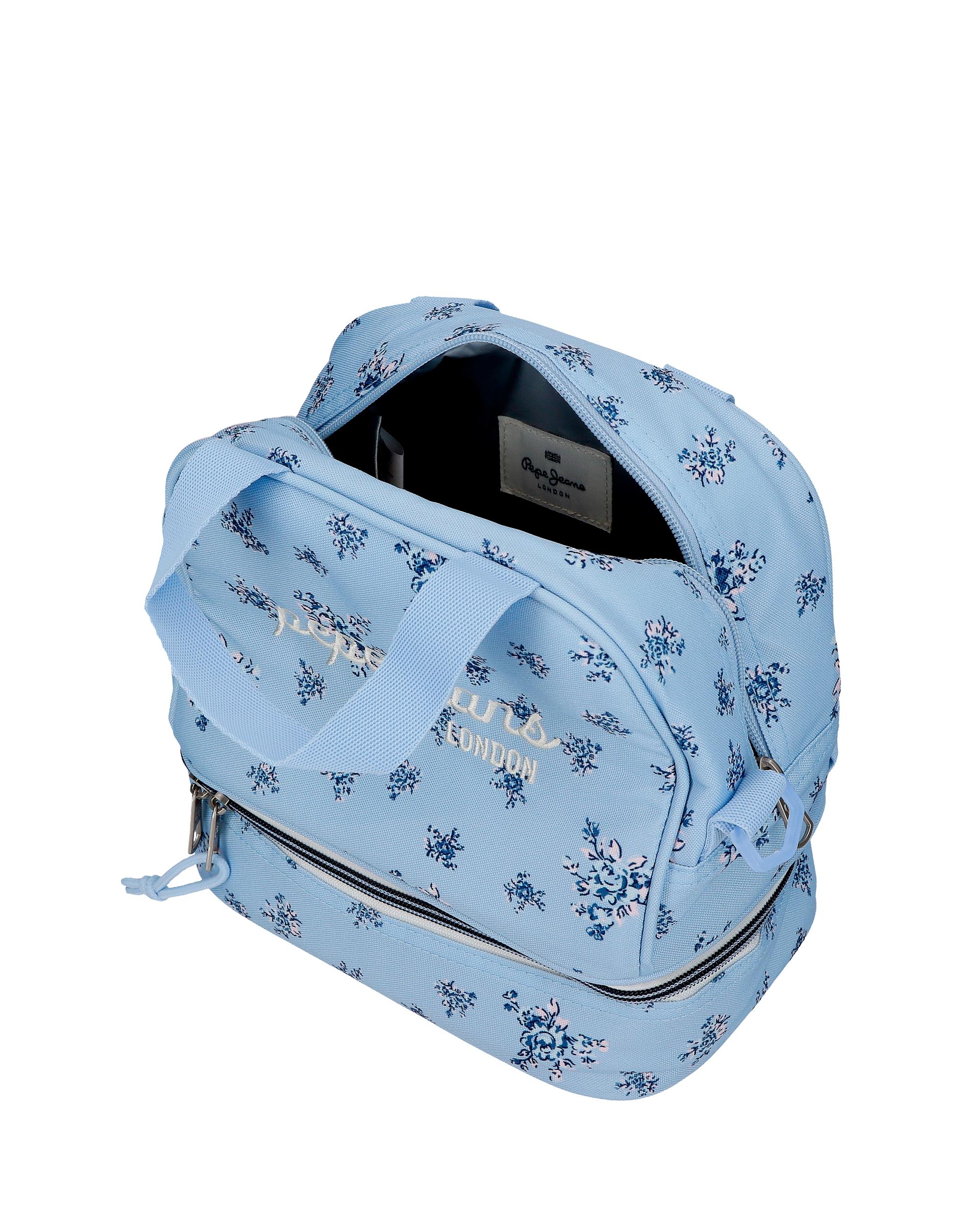 Mala a Tiracolo Porta Lanche Adaptável Pjl Olivia Azul-4