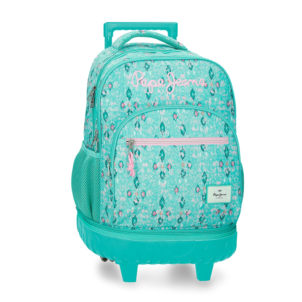 Mochila Compact Desmontável de Duas Rodas Pjl Sun Turquesa Verde Azul-1