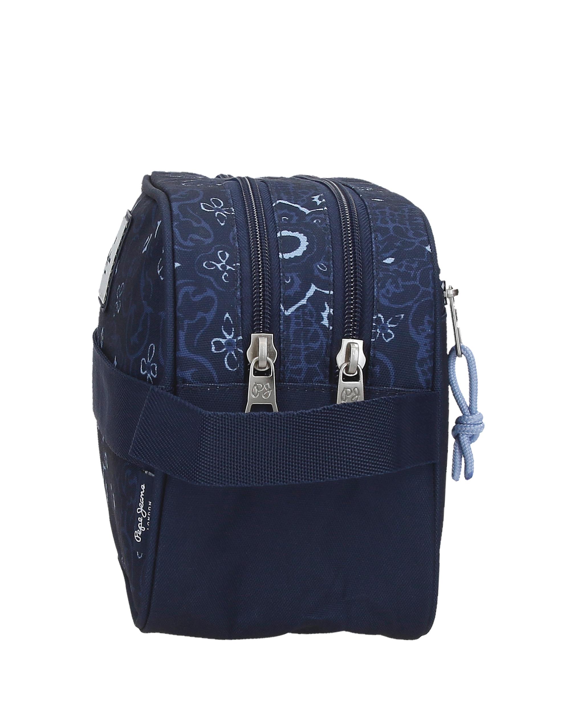Necessaire de Dois Compartimentos Pjl Lenay de Dois Compartimentos Azul-2