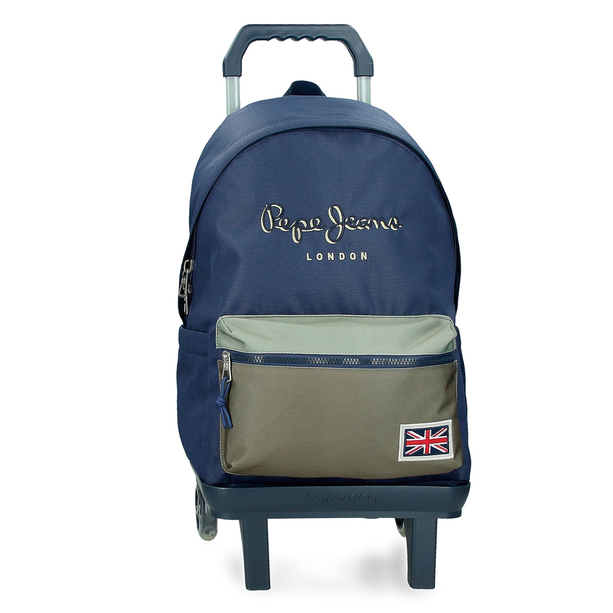 Imagem 0 de Mochila Escolar 44 Cm Pjl Arwyn com Trolley em Marinho