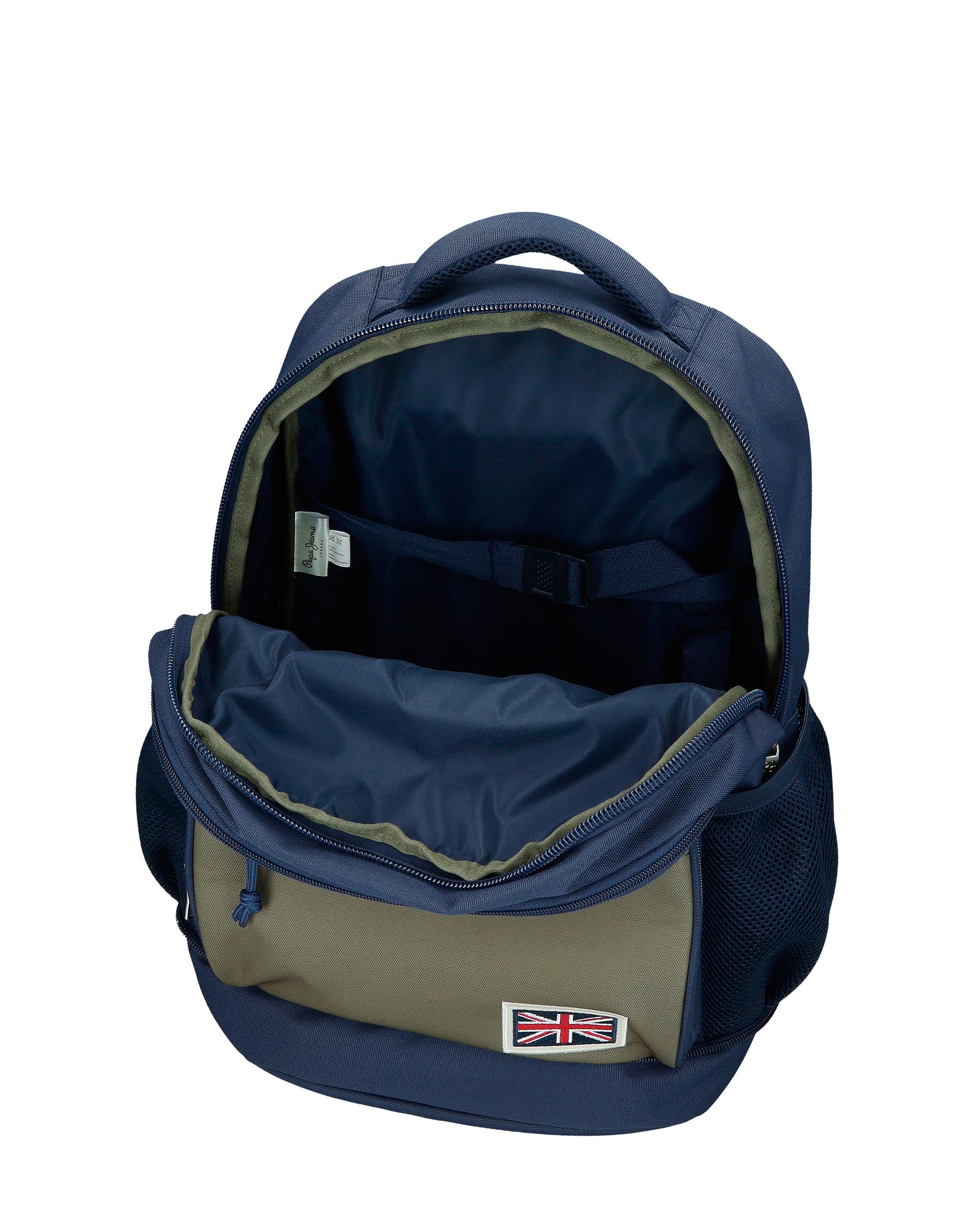 Mochila Compact Desmontável de Duas Rodas Pjl Arwyn Marinho Azul-4