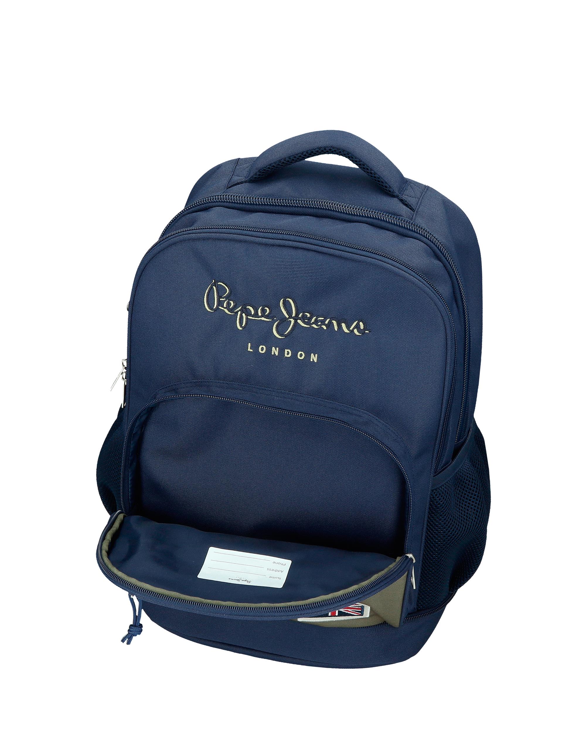 Mochila Compact Desmontável de Duas Rodas Pjl Arwyn Marinho Azul-5