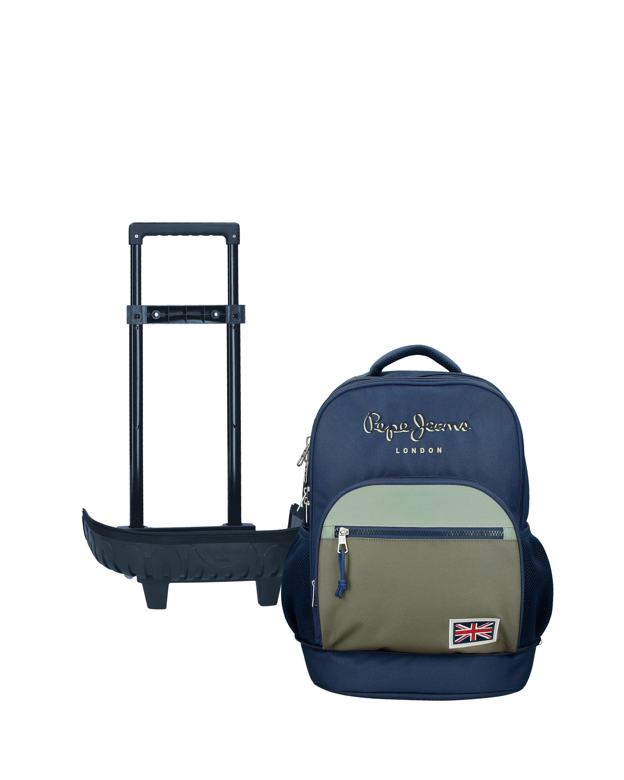 Mochila Compact Desmontável de Duas Rodas Pjl Arwyn Marinho Azul-6