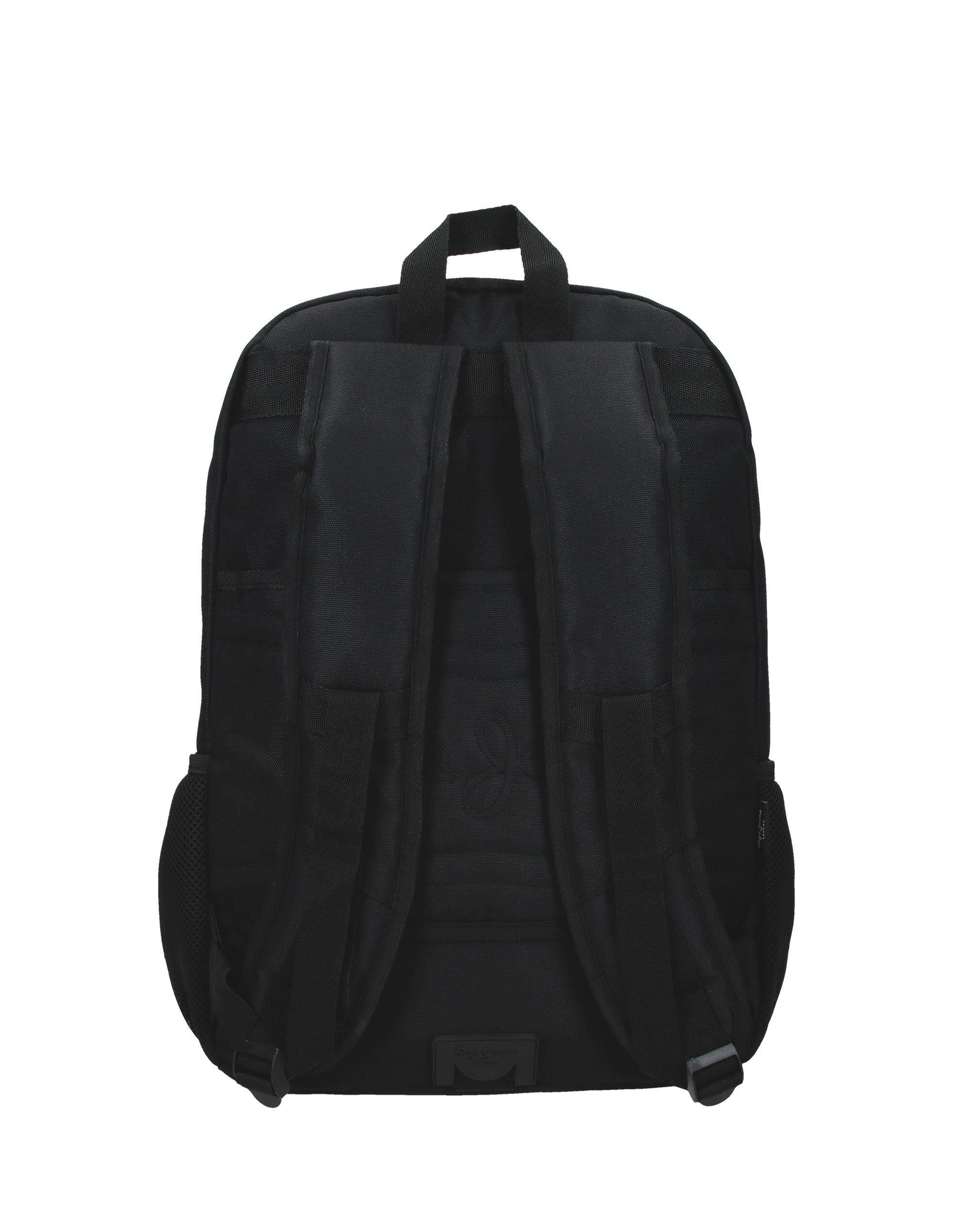 Mochila Escolar 46 Cm Pjl Henry de Dois Compartimentos Adaptável a Carrinho em Preto Preto-3