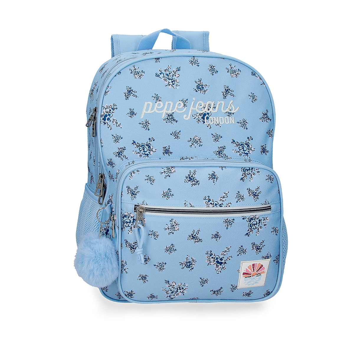 Imagem 0 de Mochila Escolar 40 Cm Pjl Olivia de Dois Compartimentos Adaptável a Carro Azul-claro
