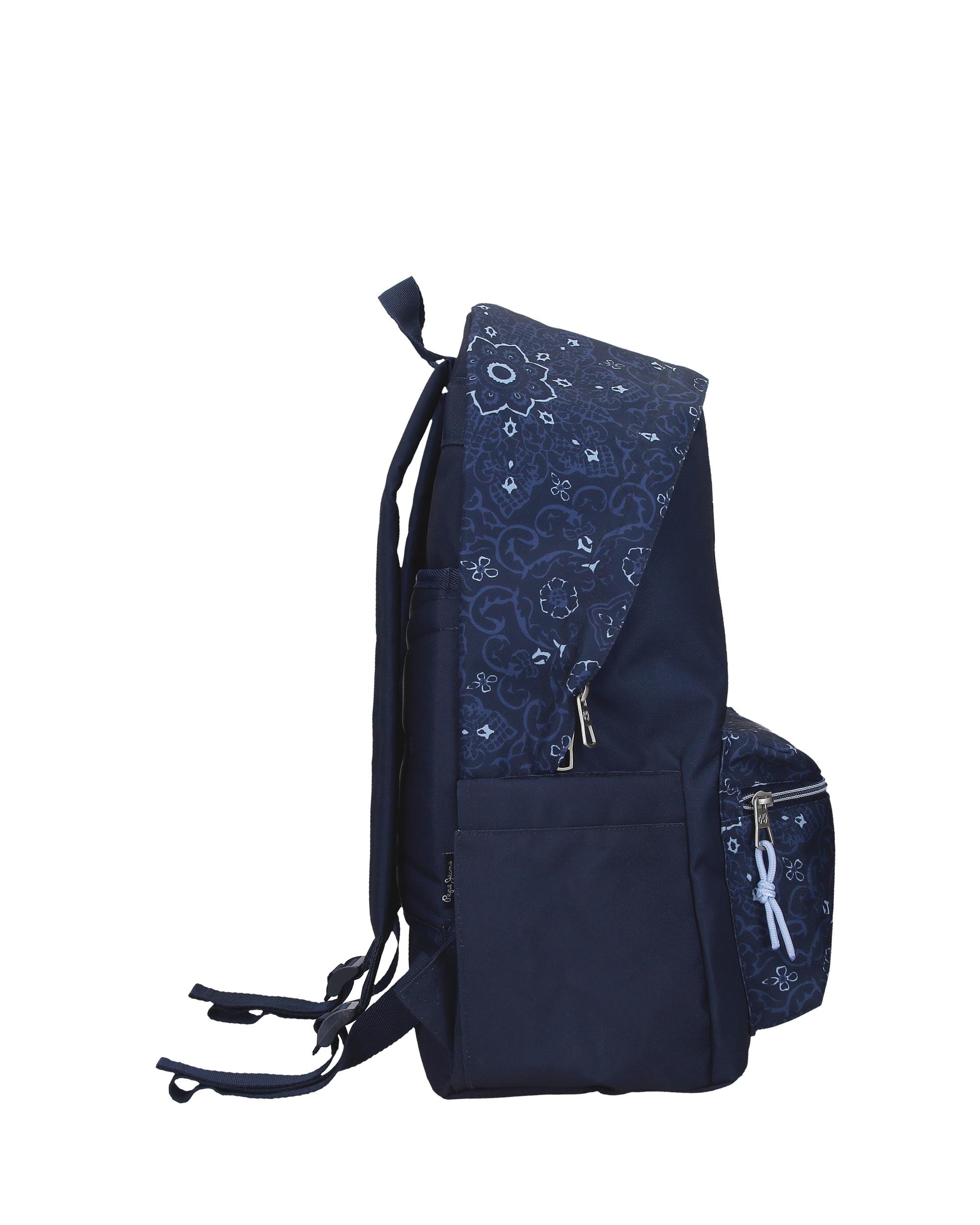 Mochila Escolar 44 Cm Pjl Lenay Adaptável a Carro Marinho Azul-2