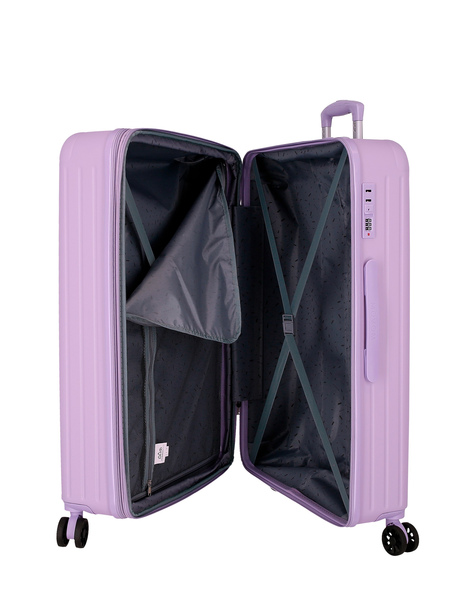 Mala Média 68 Cm Expandível Movom Timber Abs Rígida Até 72l Roxo-5