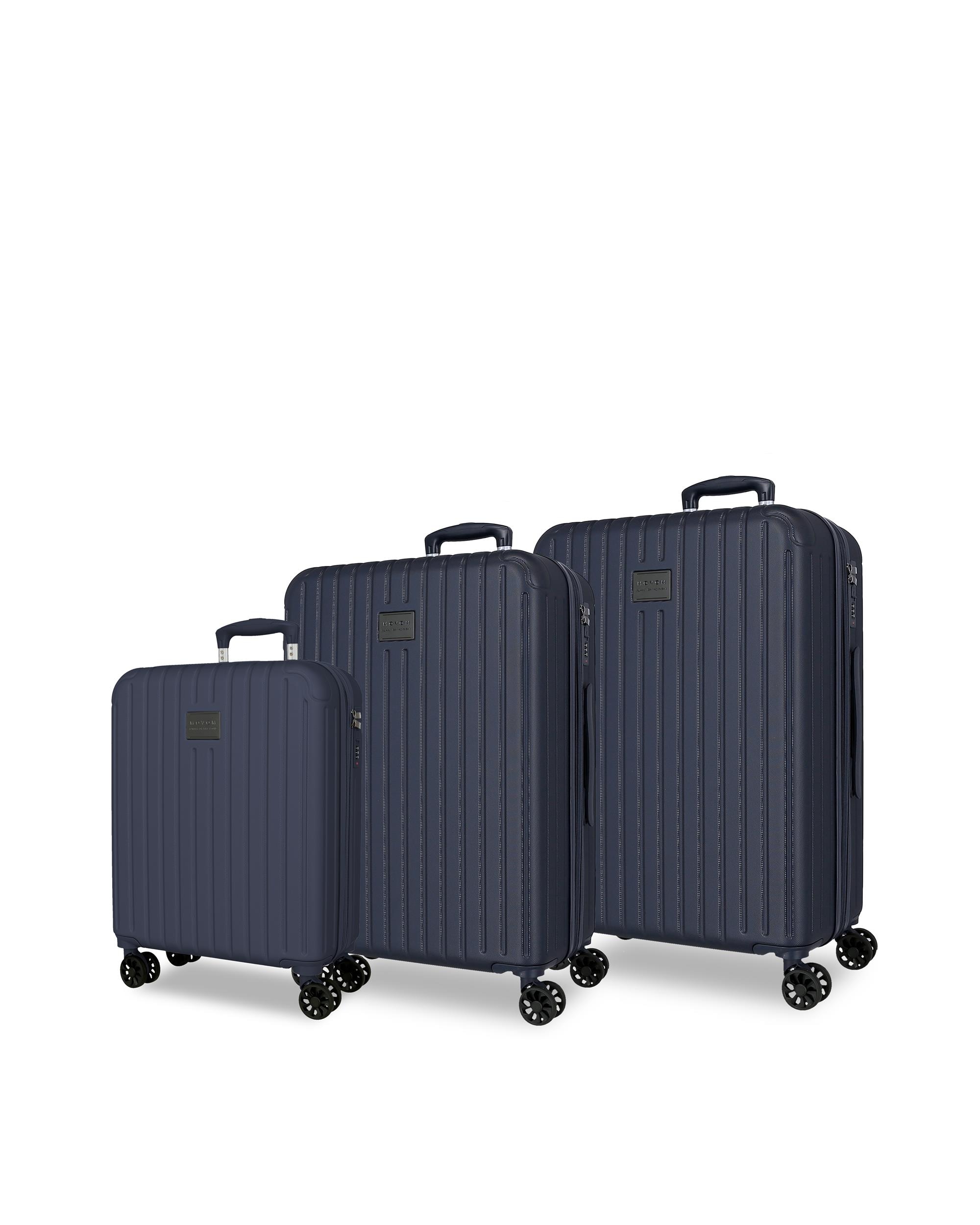 Conjunto de Malas 55-68-78 Cm Expandível Movom Timber Abs Rígida Até 217l Azul-1
