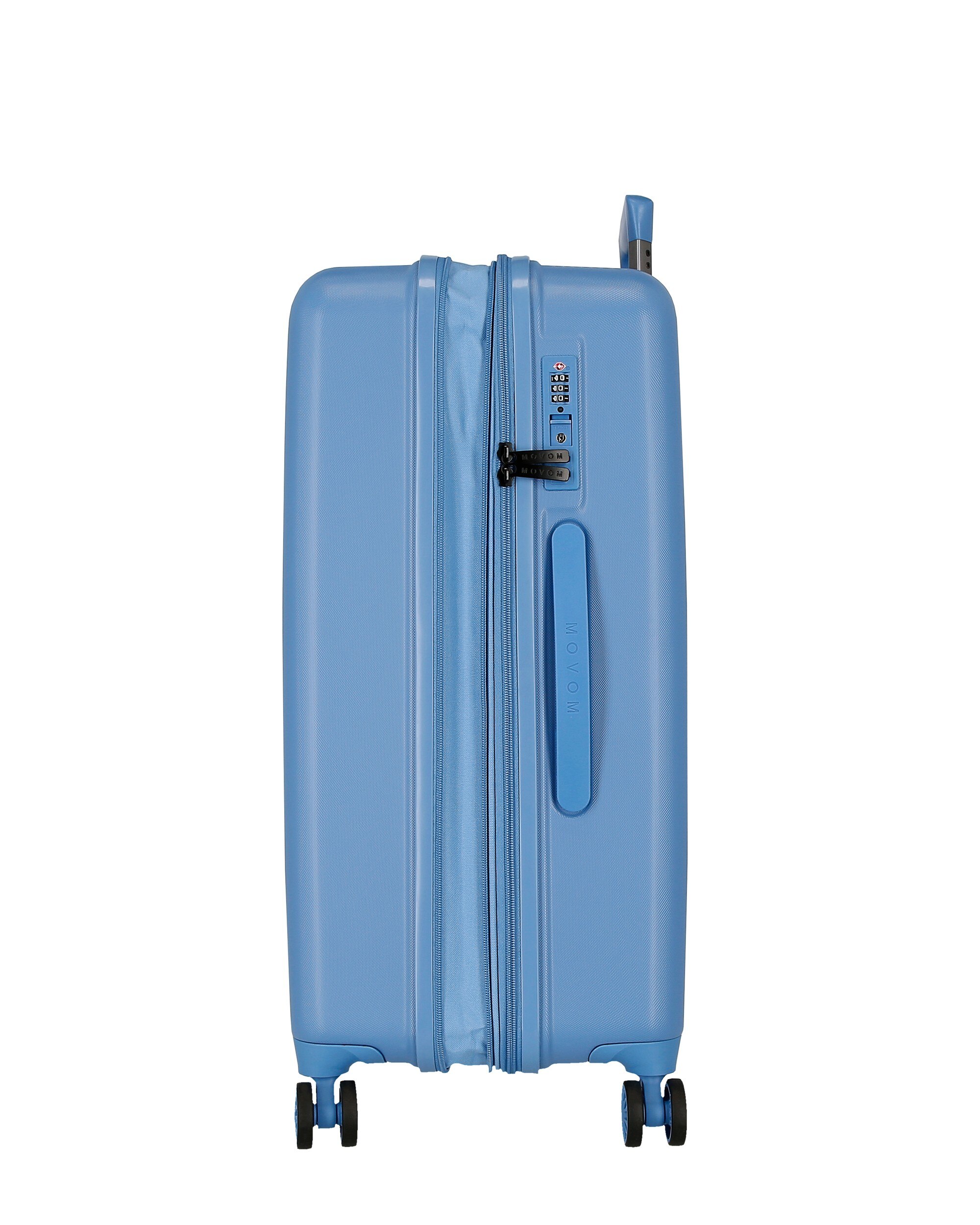 Mala Média 68 Cm Expansível Movom Wood Abs com Capacidade de 72l Denim Azul-6