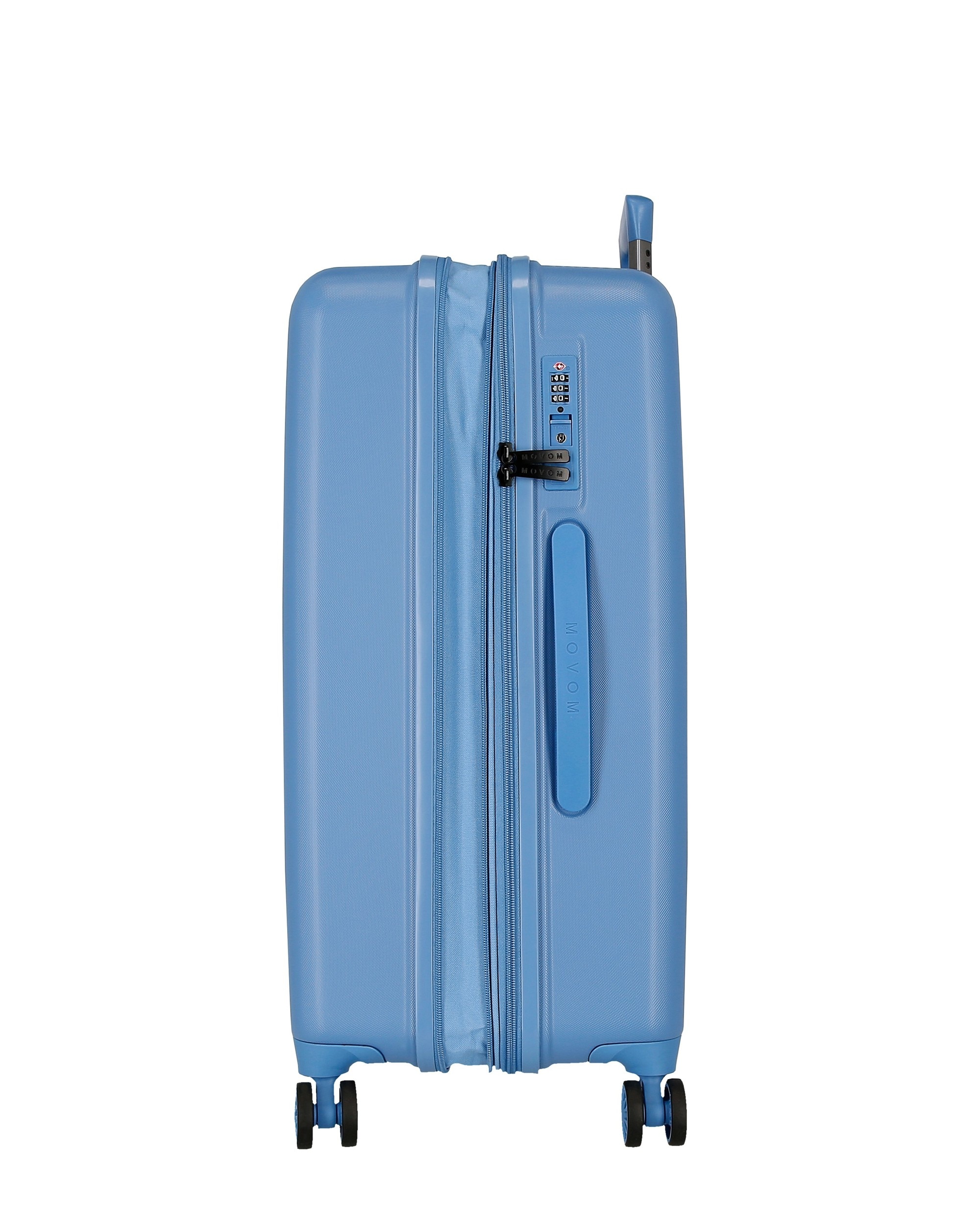 Mala Grande 78 Cm Expandível Movom Wood Abs com Capacidade de 108l Denim Azul-6