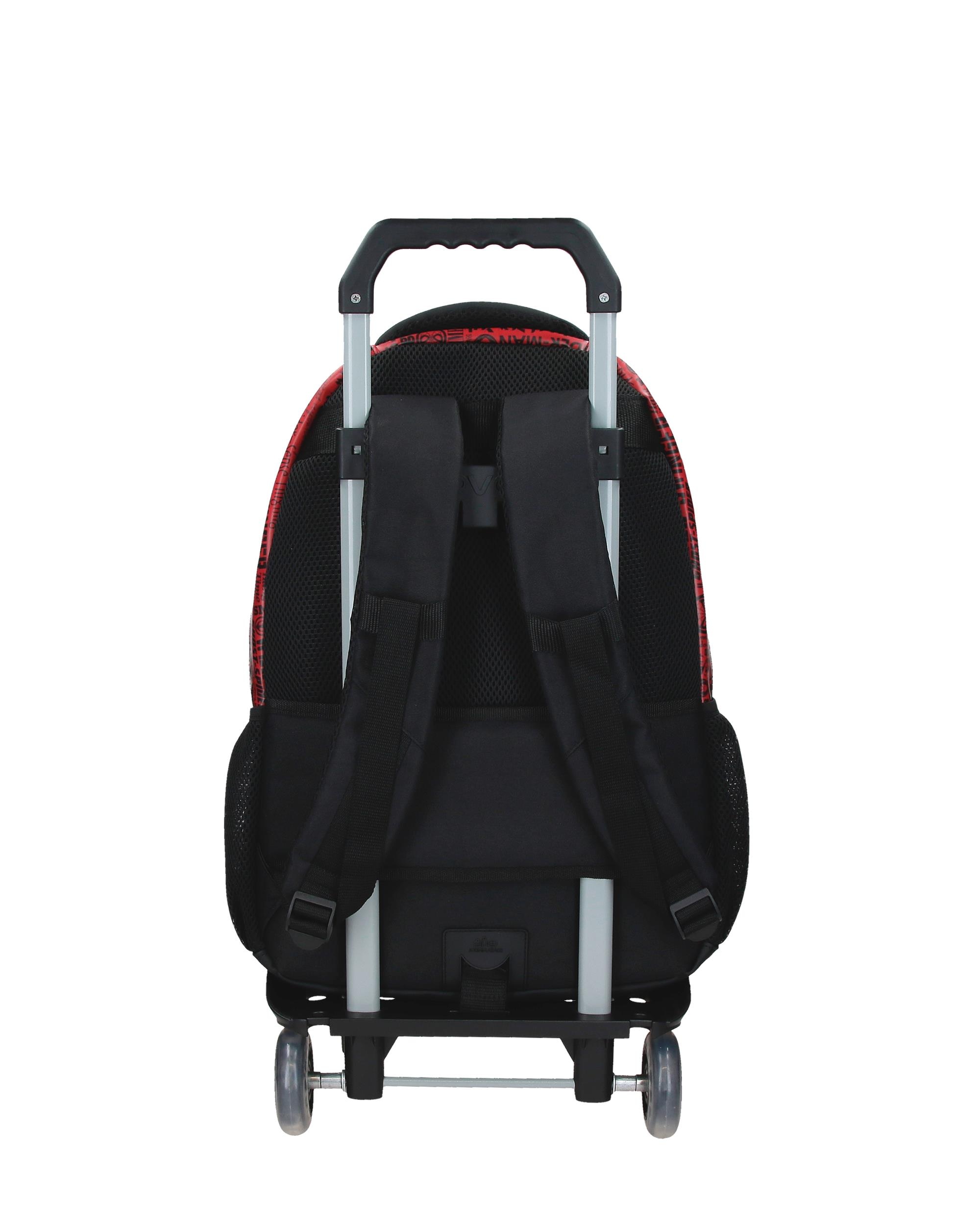 Mochila Adaptável com Carrinho 46 Cm Marvel Spider Technology com Capacidade de 33l em Preto Preto-3