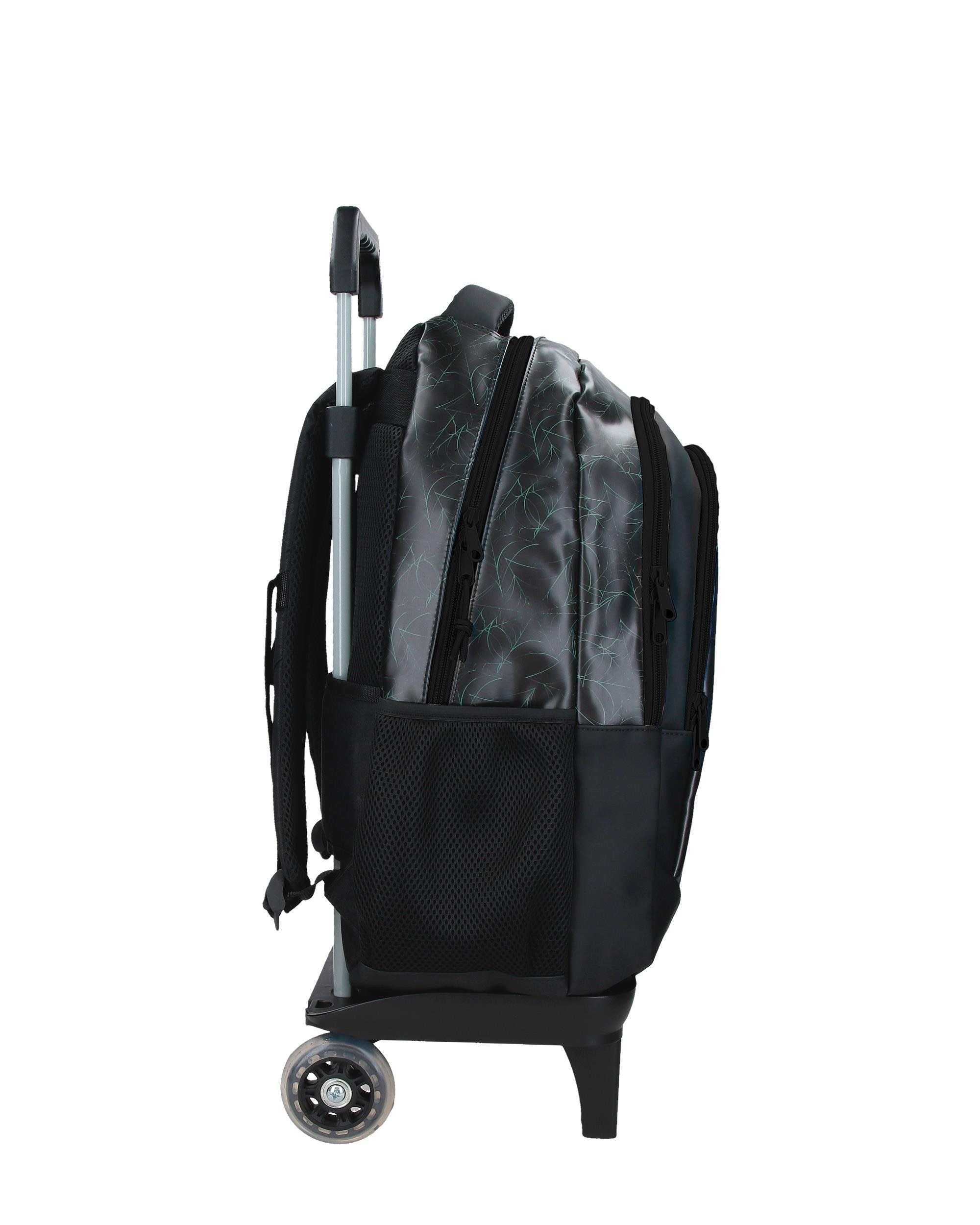 Mochila Adaptável com Carrinho 46 Cm Marvel Spiderman Is Watching Us com Capacidade de 33l em Preto Preto-2