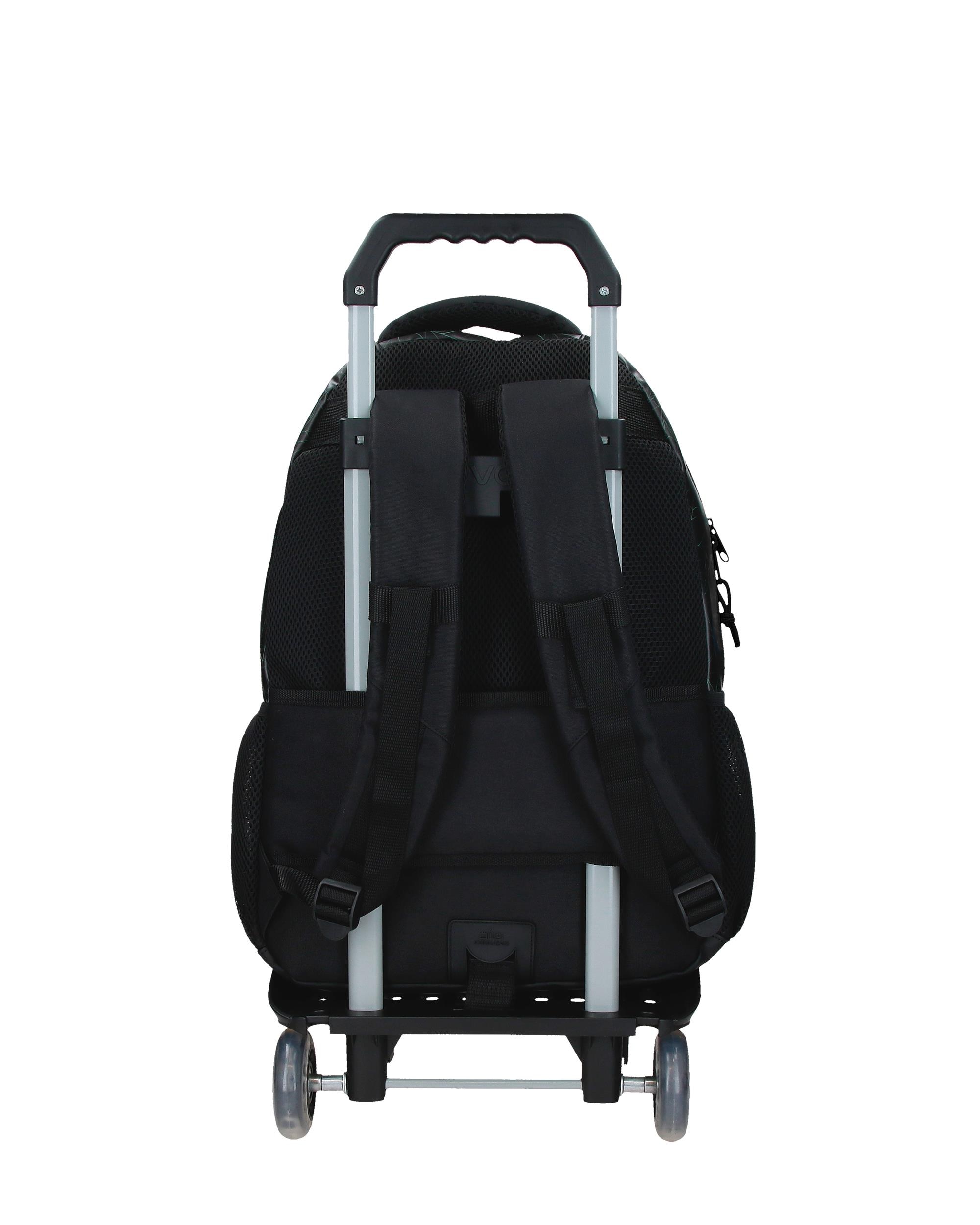 Mochila Adaptável com Carrinho 46 Cm Marvel Spiderman Is Watching Us com Capacidade de 33l em Preto Preto-3