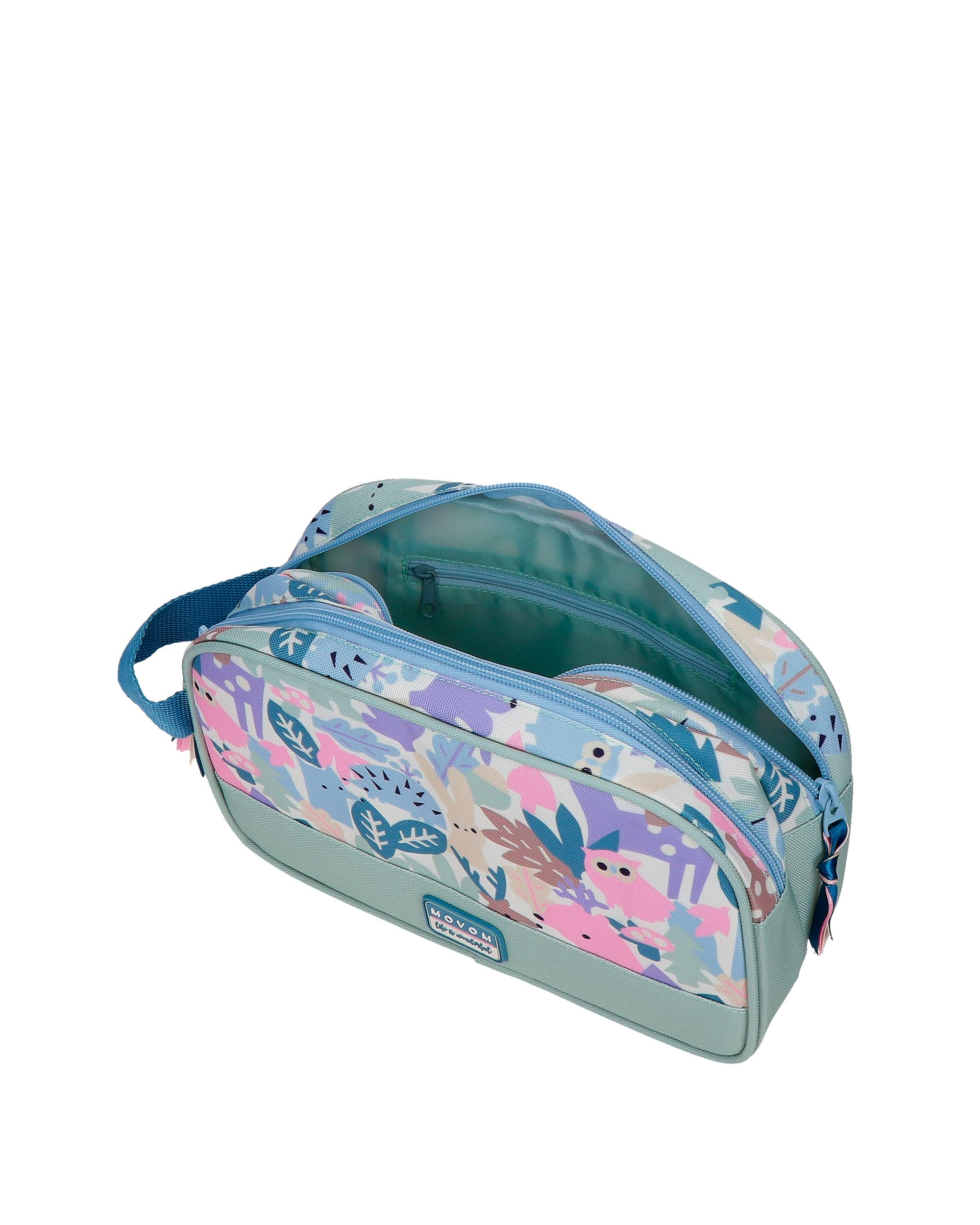 Necessaire Adaptável Dois Compartimentos Movom Forest Verde-4