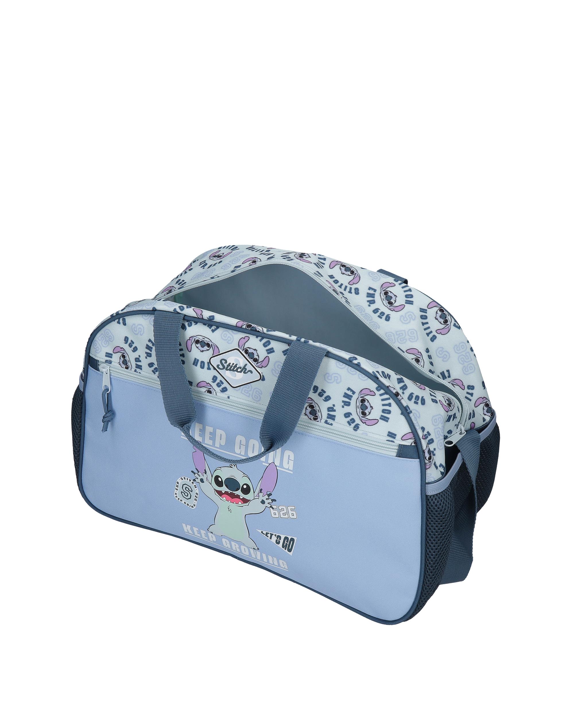 Mala de Viagem 40cm Disney Stitch Keep Going Azul-4
