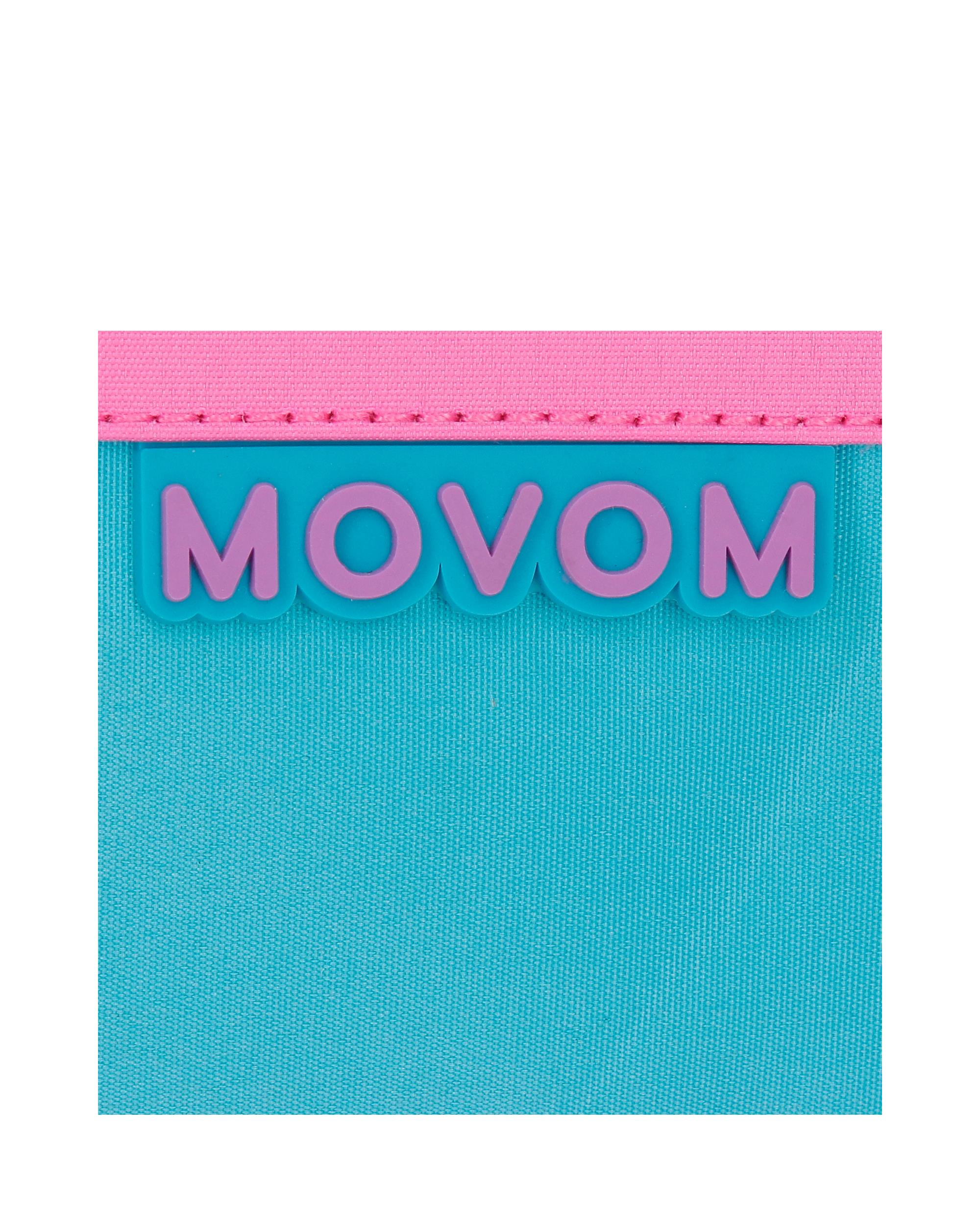 Mochila Escolar de Dois Compartimentos Movom Block com Capacidade de 27,4l com Trolley Rosa Rosa-6