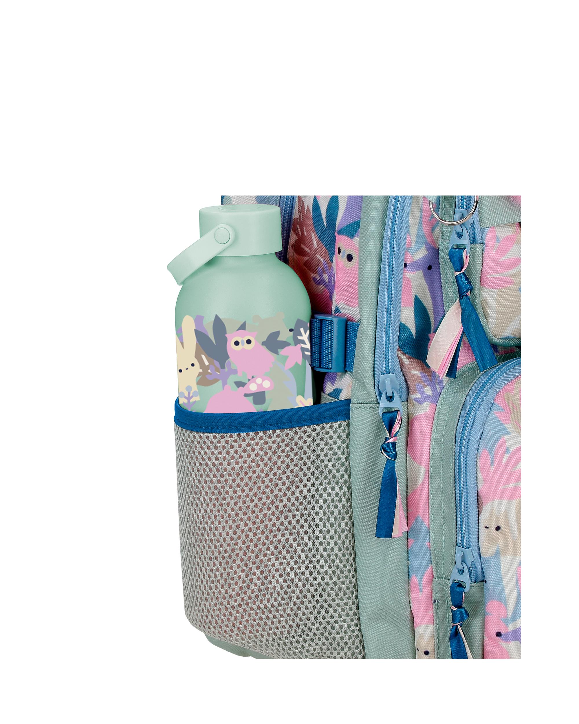 Mochila Escolar Movom Forest Verde Claro com Capacidade de 13,68l com Carro Verde Claro Verde-6