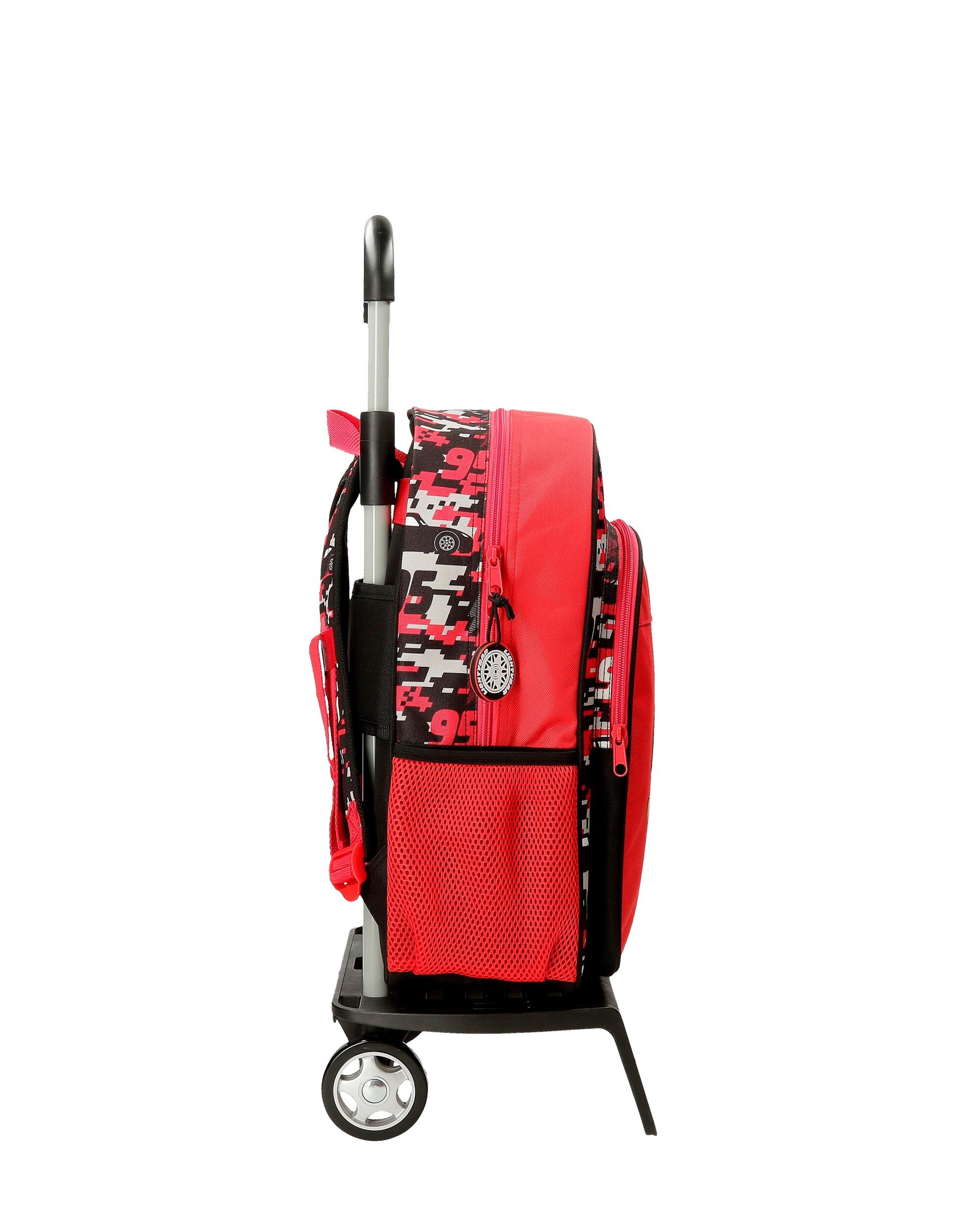 Mochila Escolar Cars Mcqueen Red com Capacidade de 15,6l com Carro em Vermelho Vermelho-2