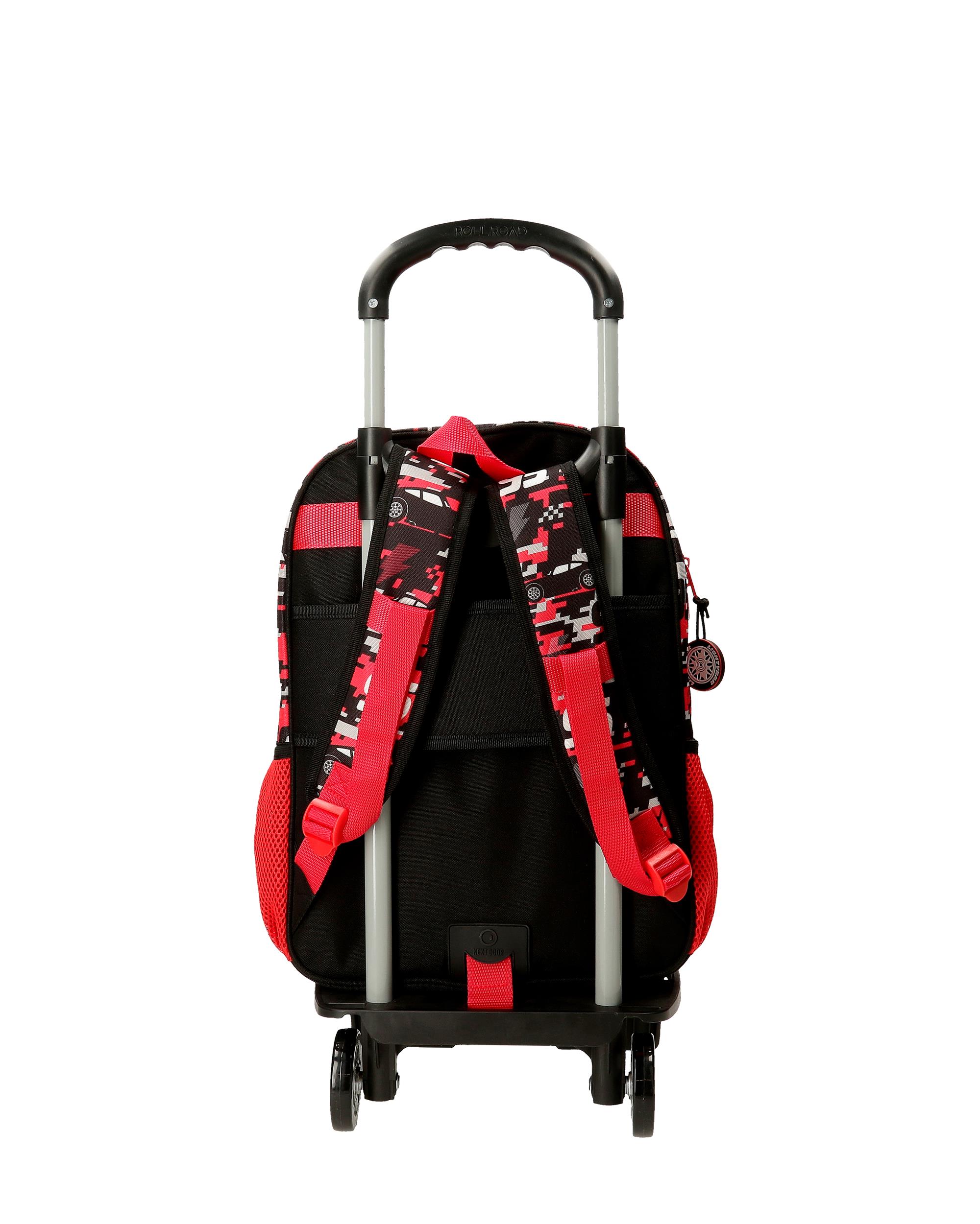 Mochila Escolar Cars Mcqueen Red com Capacidade de 15,6l com Carro em Vermelho Vermelho-3