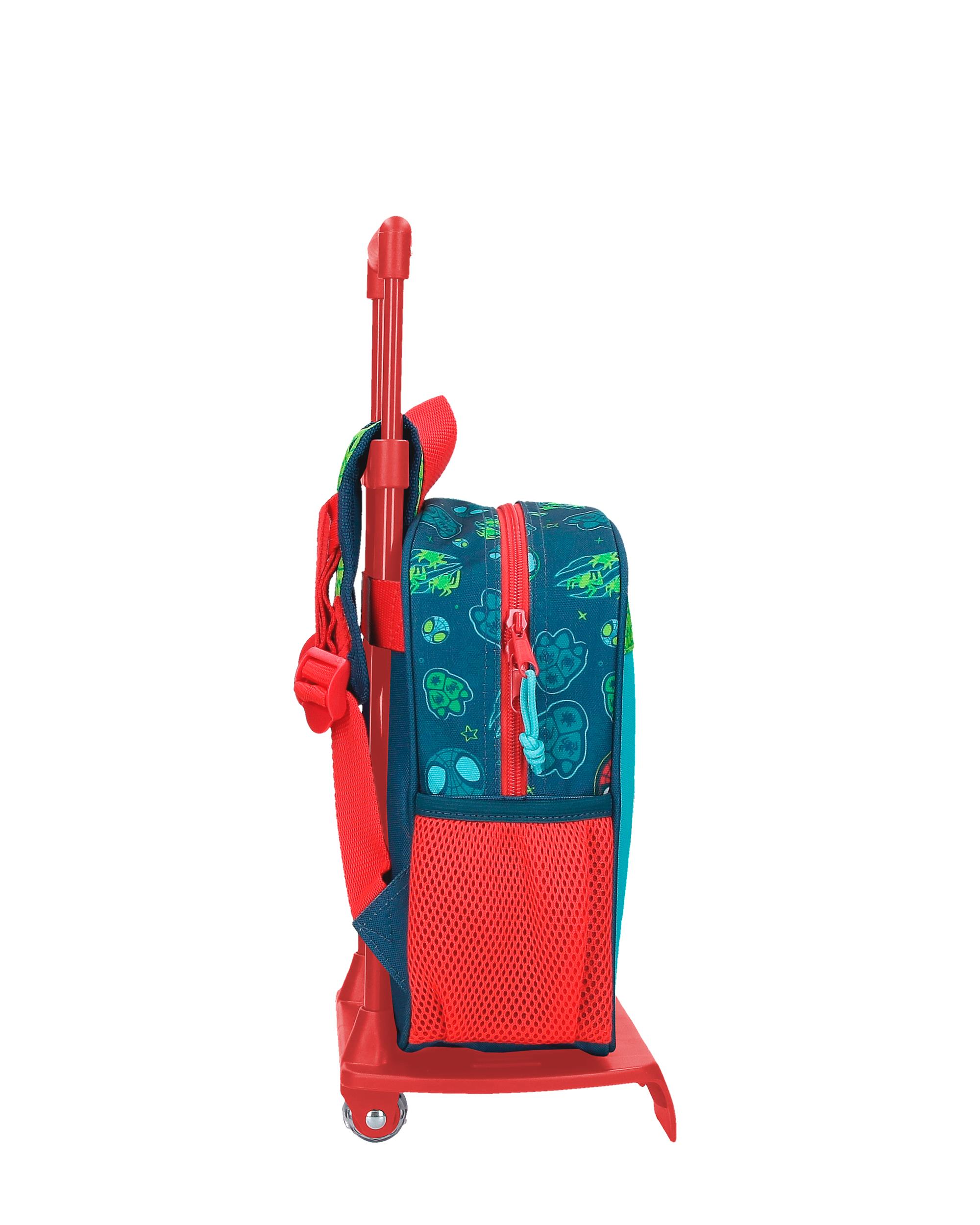 Mochila Pré-escolar com Trolley Dino-webs com Capacidade de 6l Azul-2