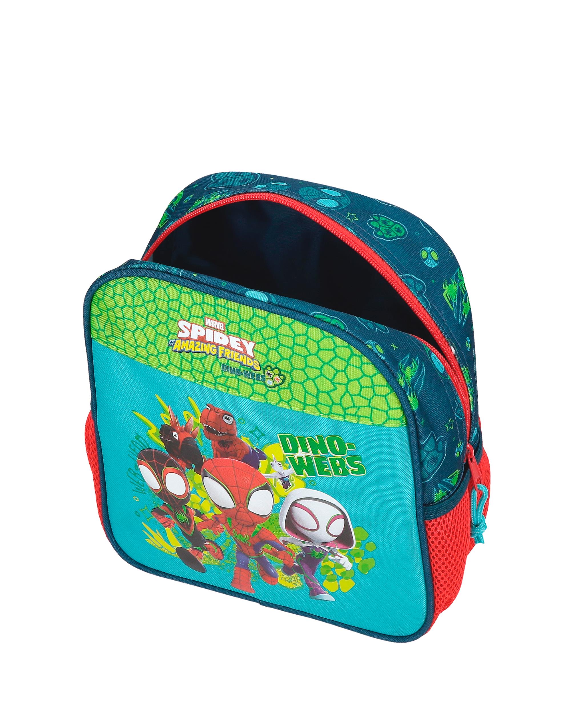Mochila Pré-escolar com Trolley Dino-webs com Capacidade de 6l Azul-4
