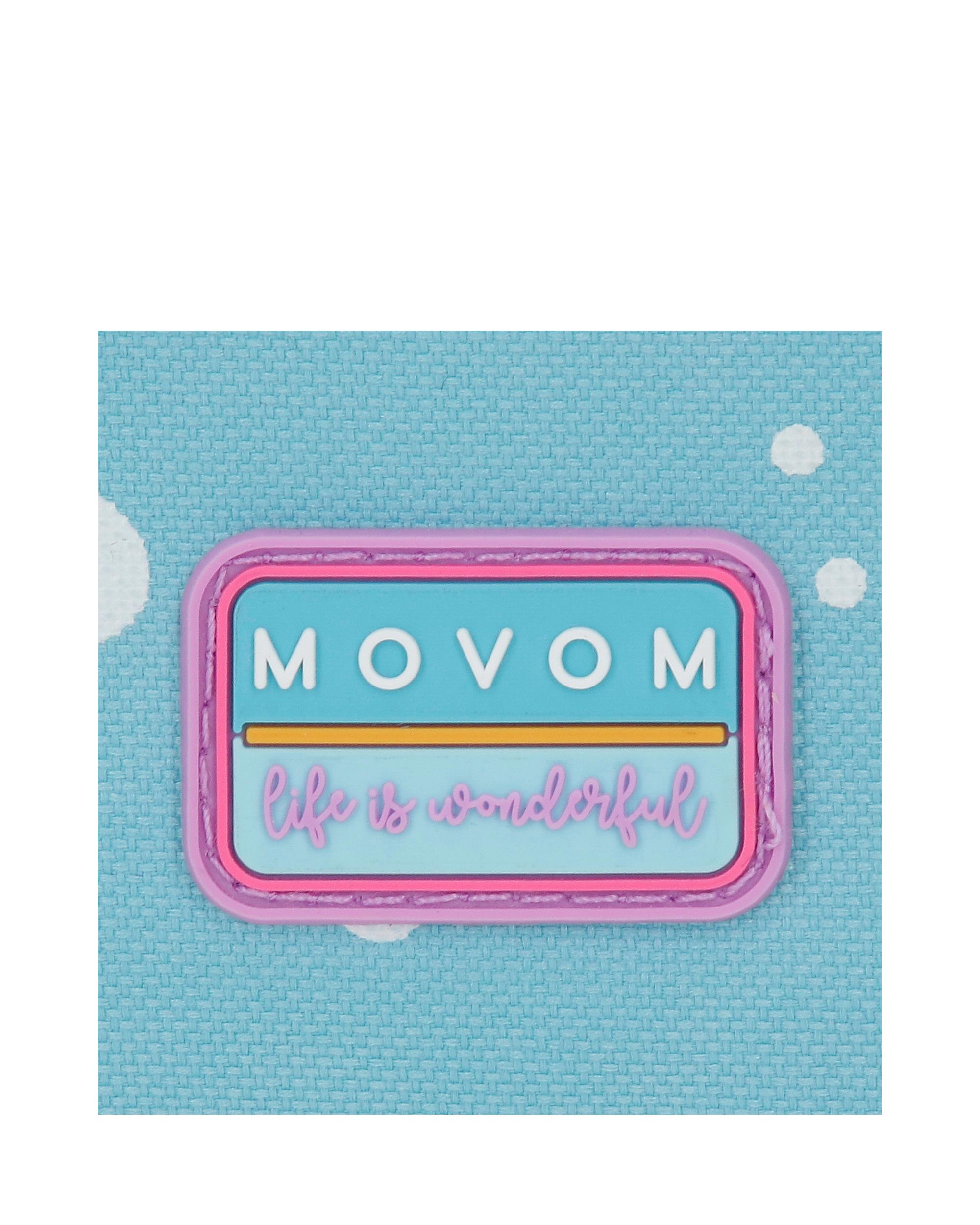 Mochila Escolar de Dois Compartimentos Movom Freedom com Capacidade de 27,4l Adaptável a Carrinho em Turquesa Azul Azul-6