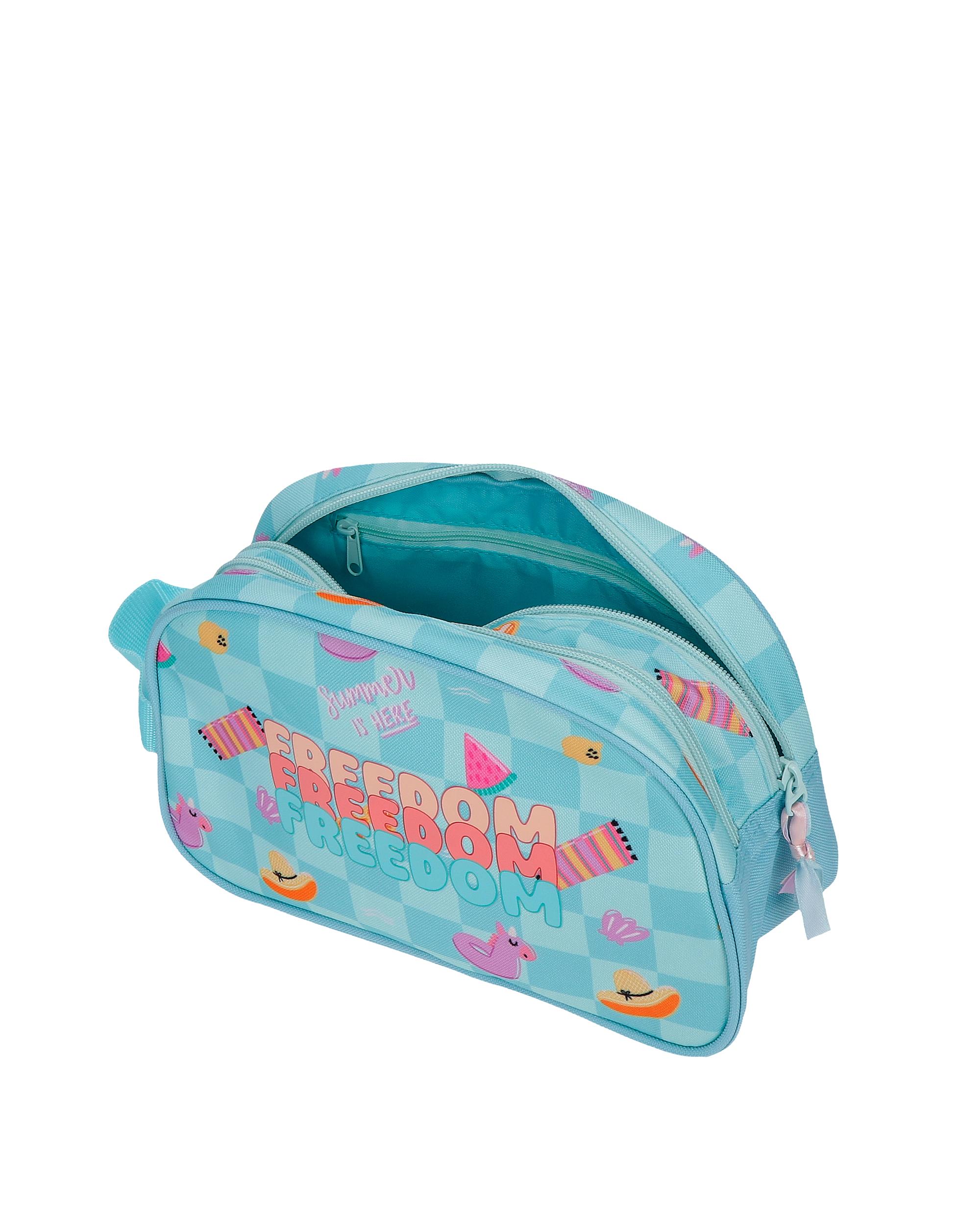 Necessaire Adaptável Dois Compartimentos Movom Freedom Azul-4