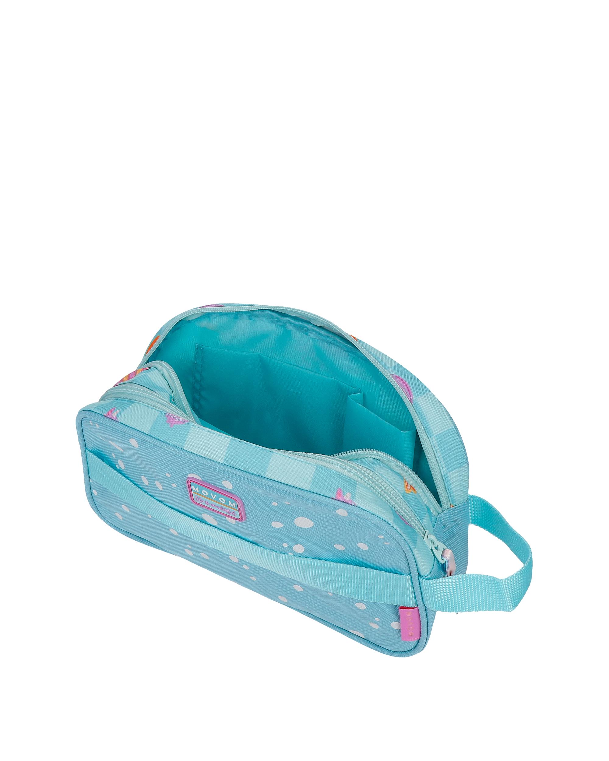 Necessaire Adaptável Dois Compartimentos Movom Freedom Azul-5