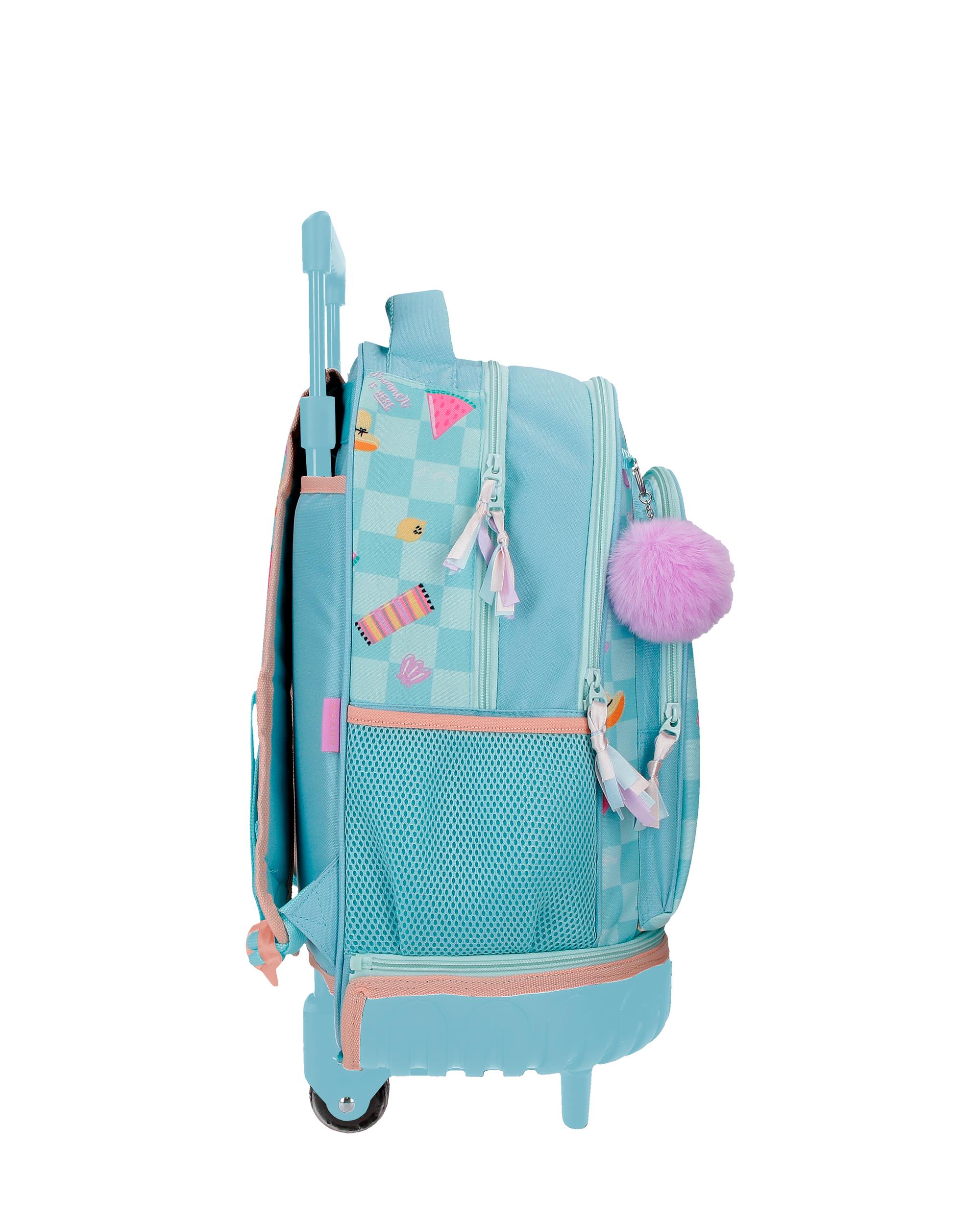 Mochila Compact Desmontável de Duas Rodas Movom Good Day com Capacidade de 29l em Lilás Azul-2