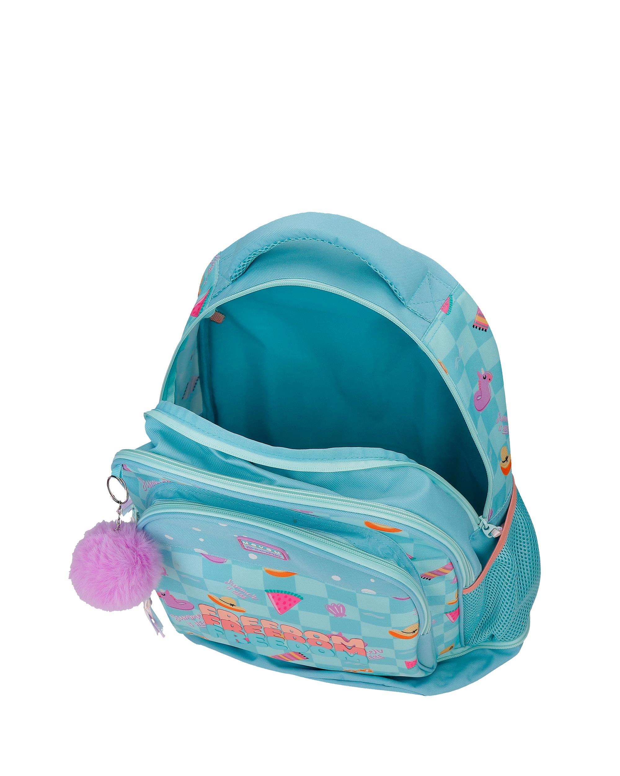 Mochila Compact Desmontável de Duas Rodas Movom Good Day com Capacidade de 29l em Lilás Azul-4
