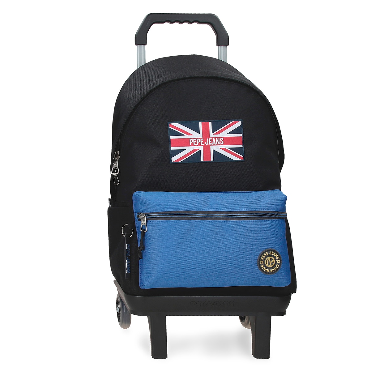 Imagem 0 de Mochila Escolar 44 Cm Pjl Henry com Trolley em Preto