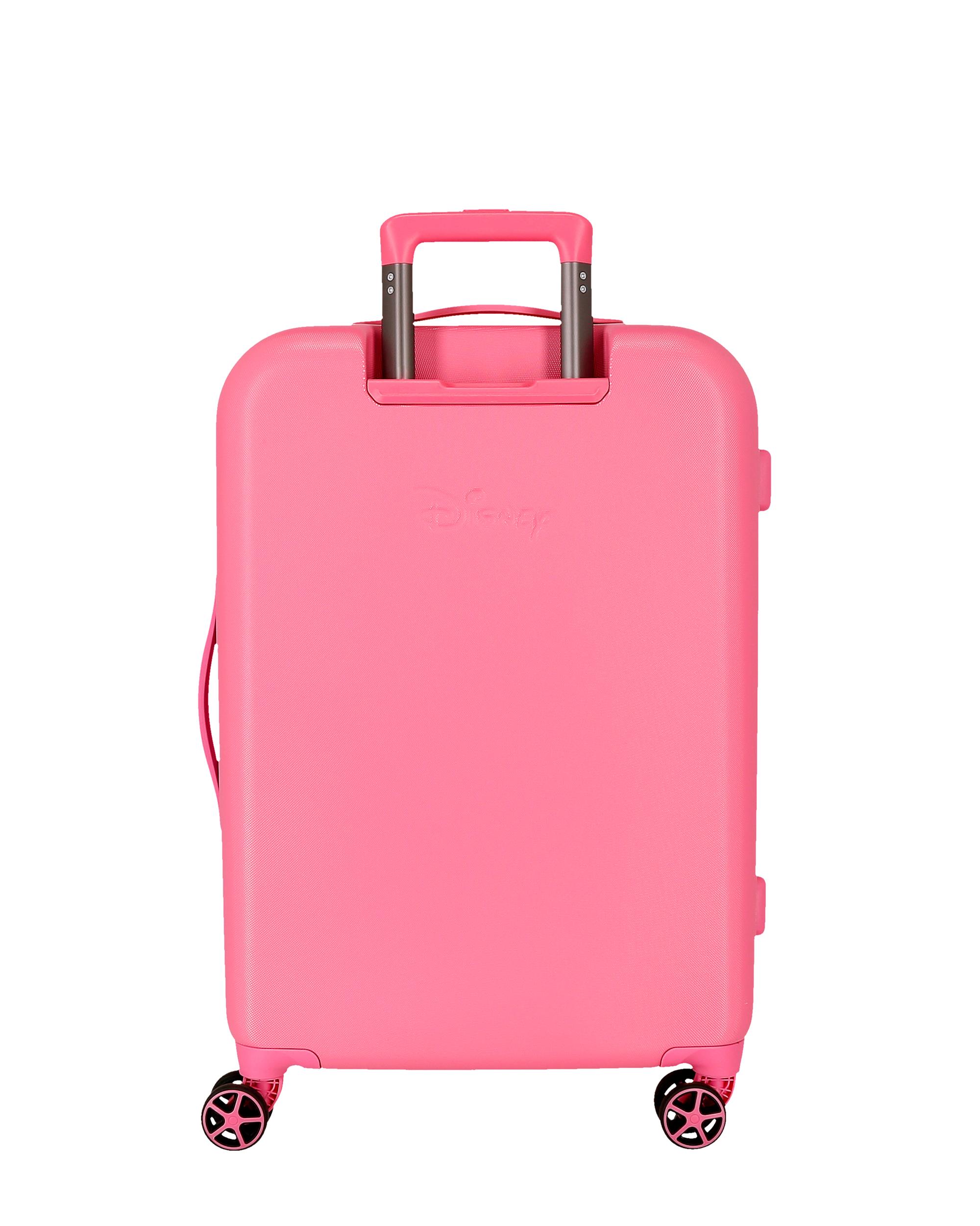 Conjunto de Malas 55-65 Cm Traveling With Minnie Abs Rígida com Capacidade de 95l Rosa-3
