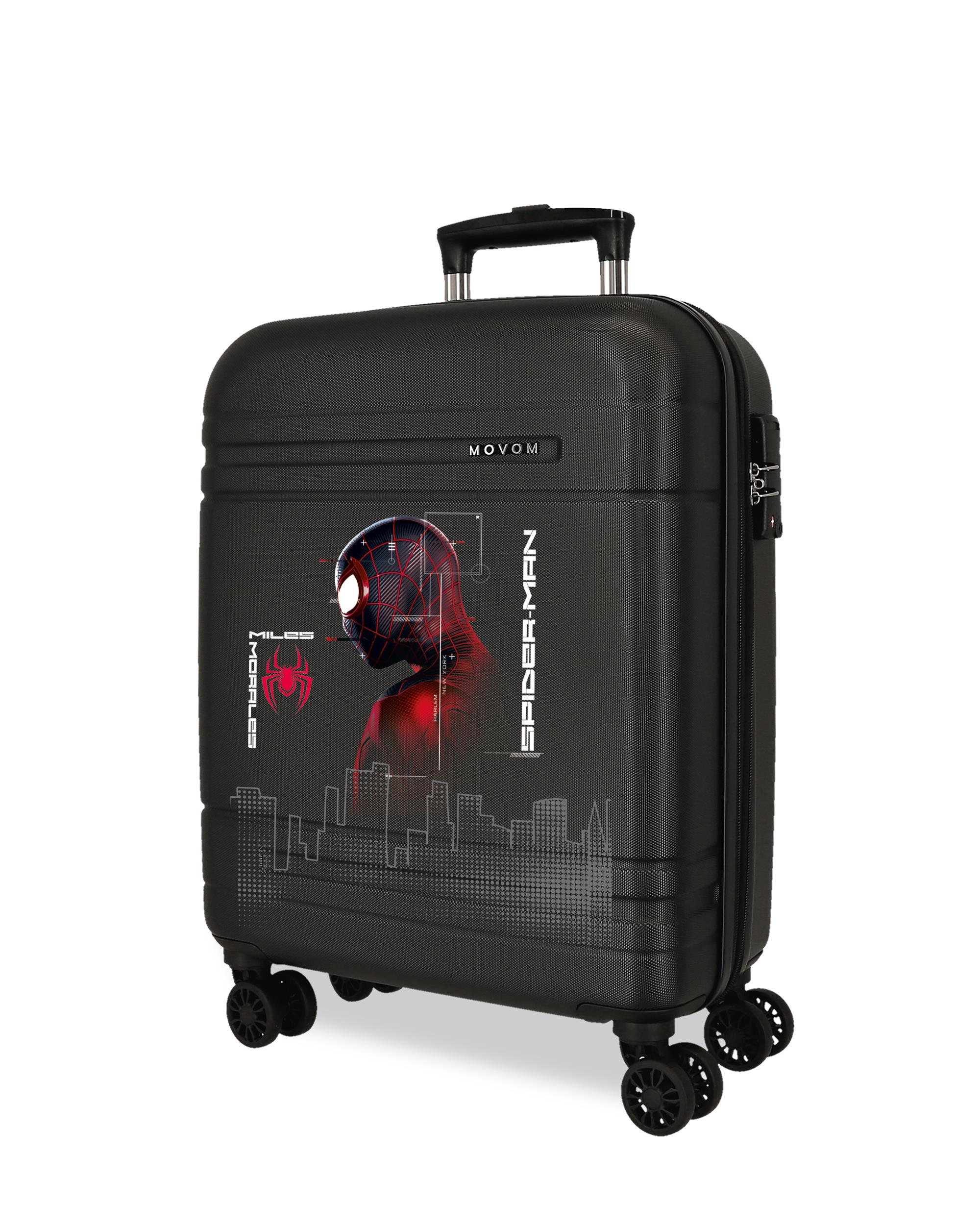 Mala de Cabine 55 Cm Expandível Spiderman Technology Abs Rígida Até 37 L Preto-1