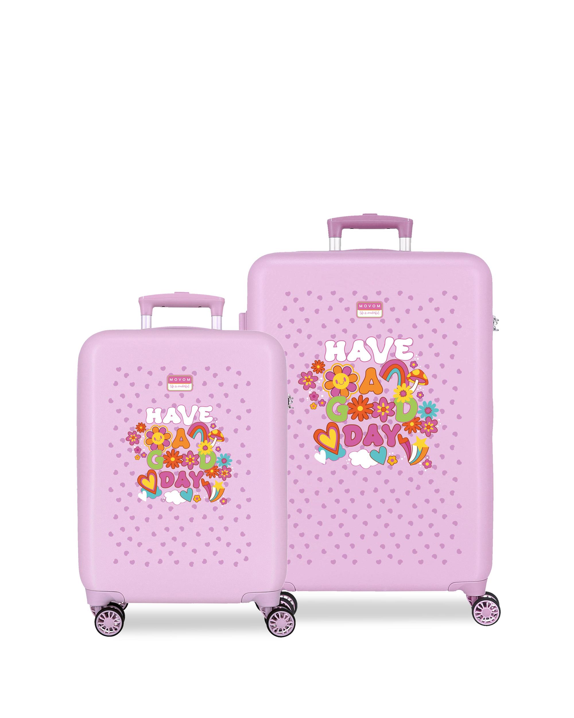 Imagem 0 de Conjunto de Malas 55-65 Cm Good Day Abs Rígida com Capacidade de 91l