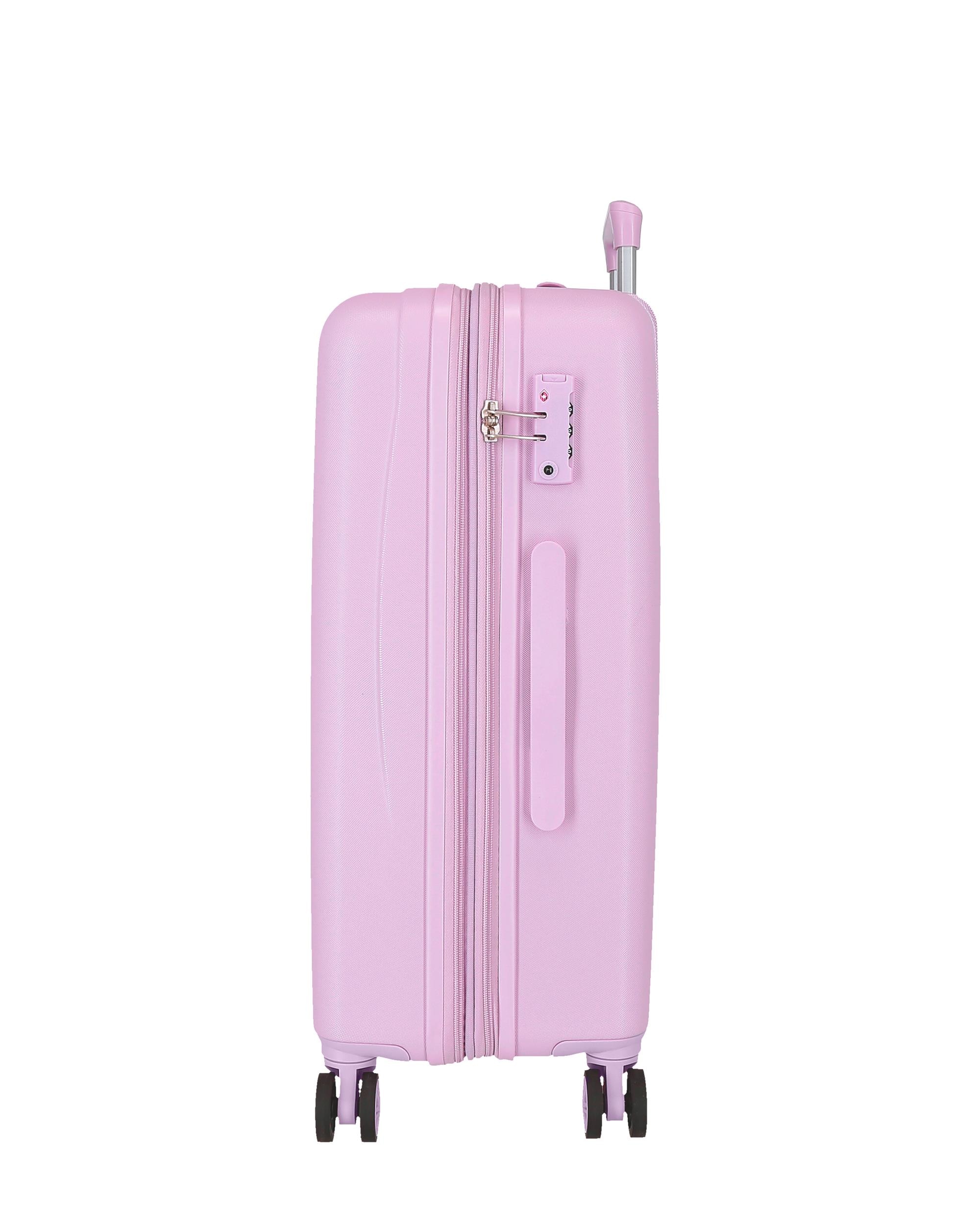 Conjunto de Malas 55-65 Cm Good Day Abs Rígida com Capacidade de 91l Rosa-claro-4