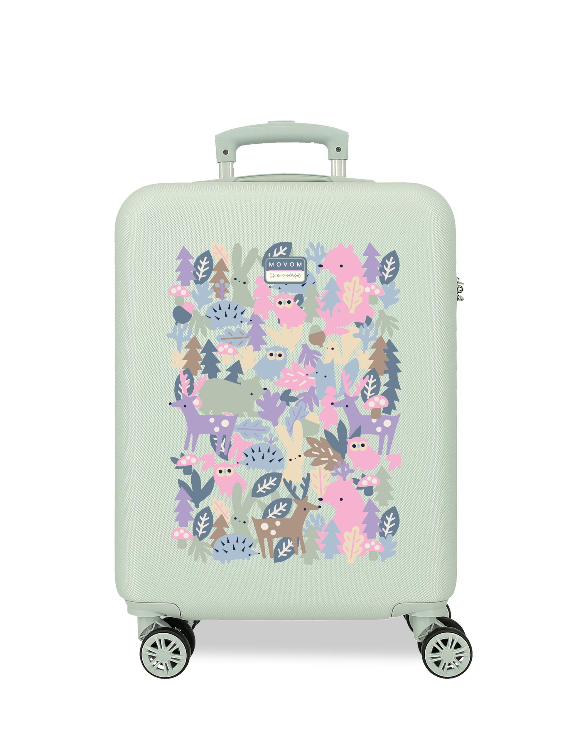 Mala de Cabine 55 Cm Forest Abs Rígida com Capacidade de 35l Verde-1