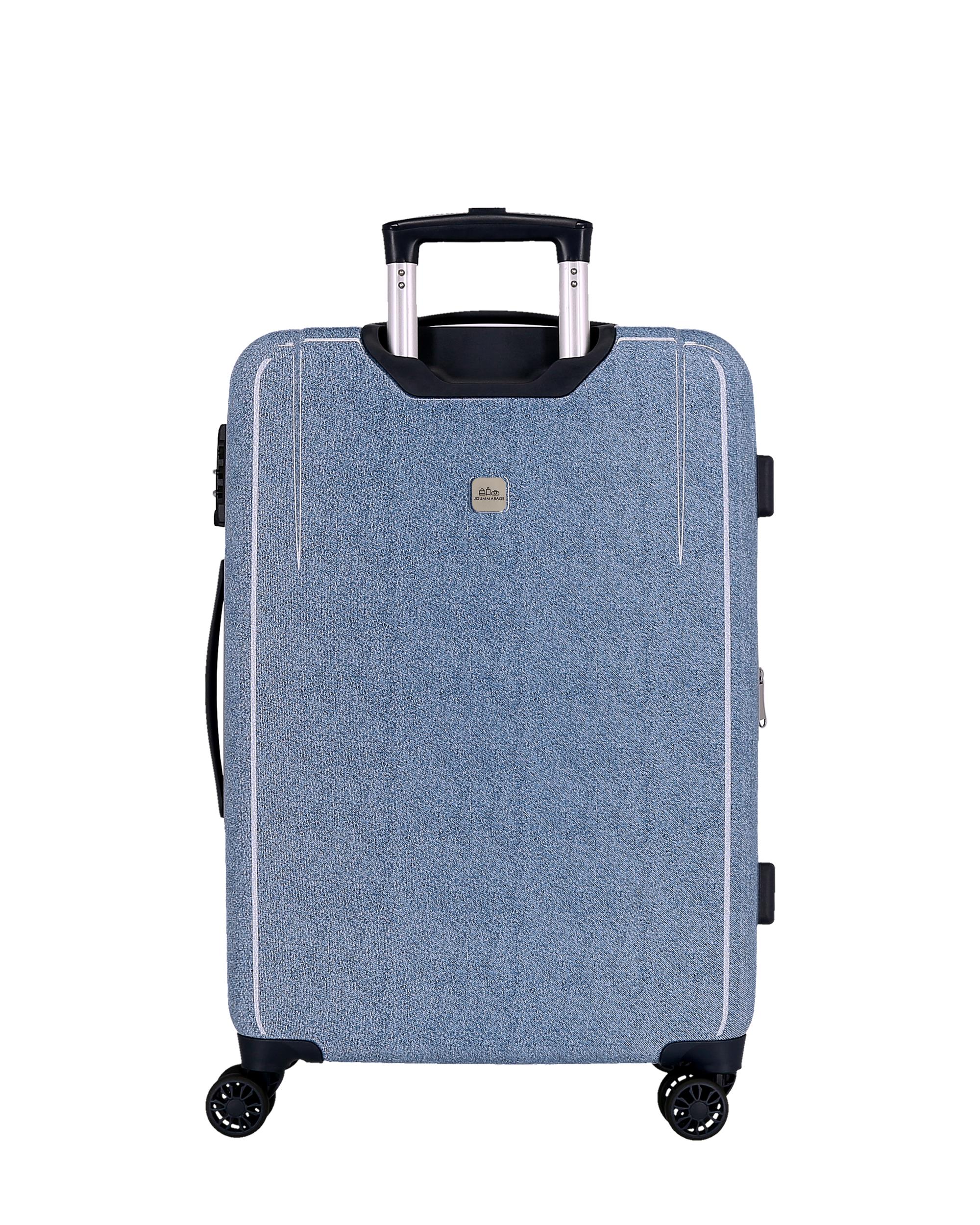 Conjunto de Malas 55-65 Cm Spring Vibes Abs Rígida com Capacidade de 91l Denim Azul-3