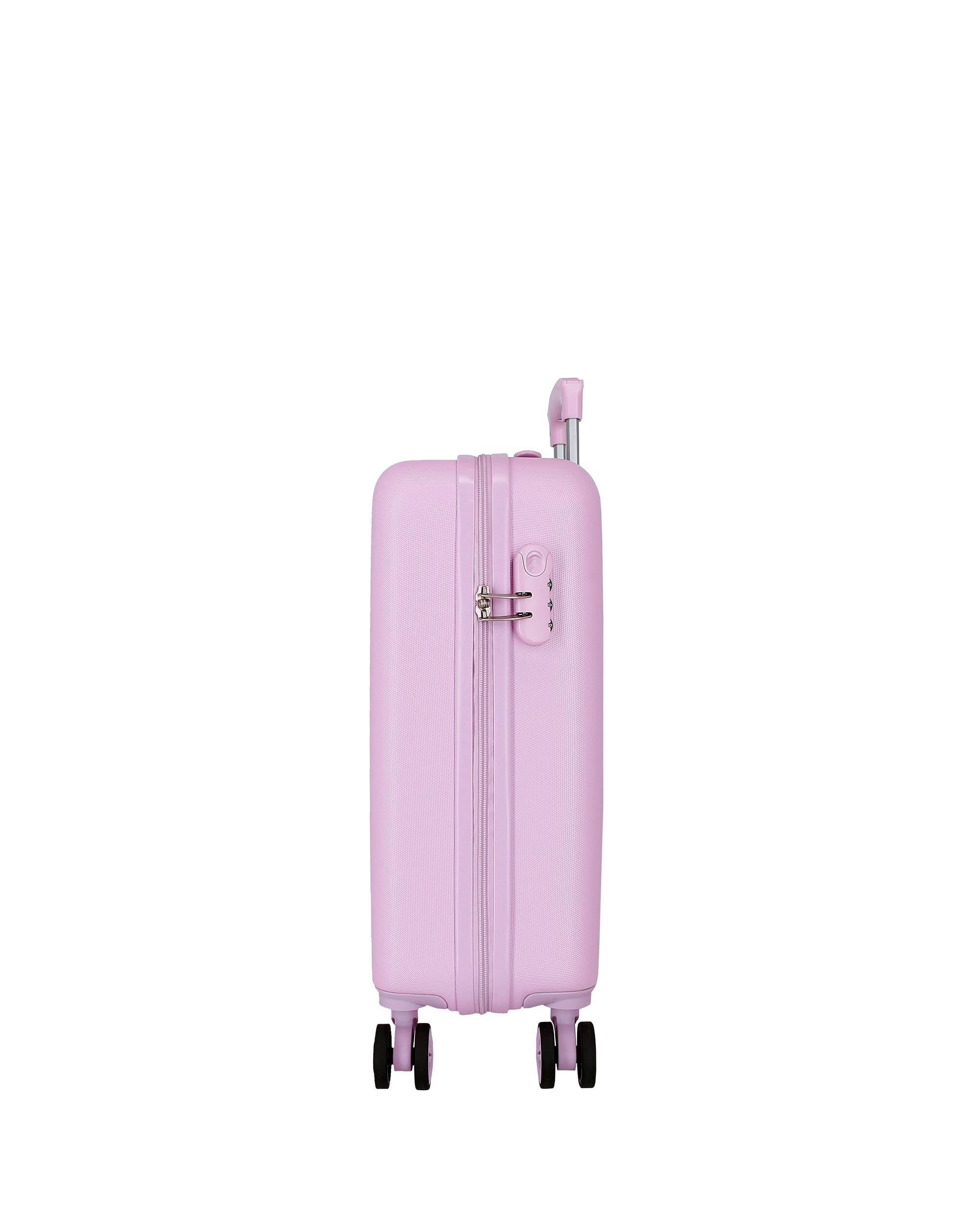 Mala de Cabine 55 Cm Kuromi Retro Pop Abs Rígida com Capacidade de 35l Roxo-pastel-2