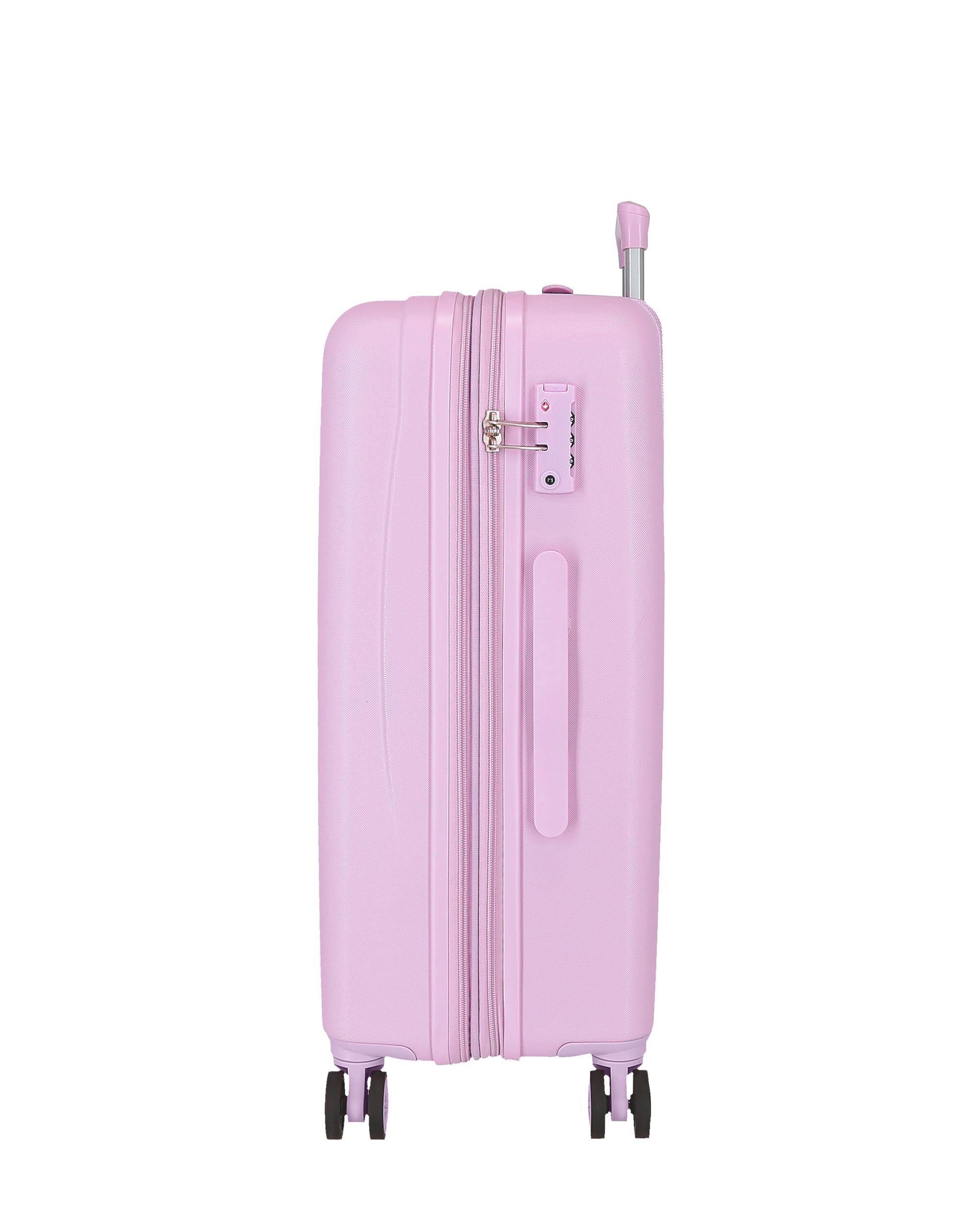 Conjunto de Malas 55-65 Cm Kuromi Retro Pop Abs Rígida com Capacidade de 91l Roxo-2