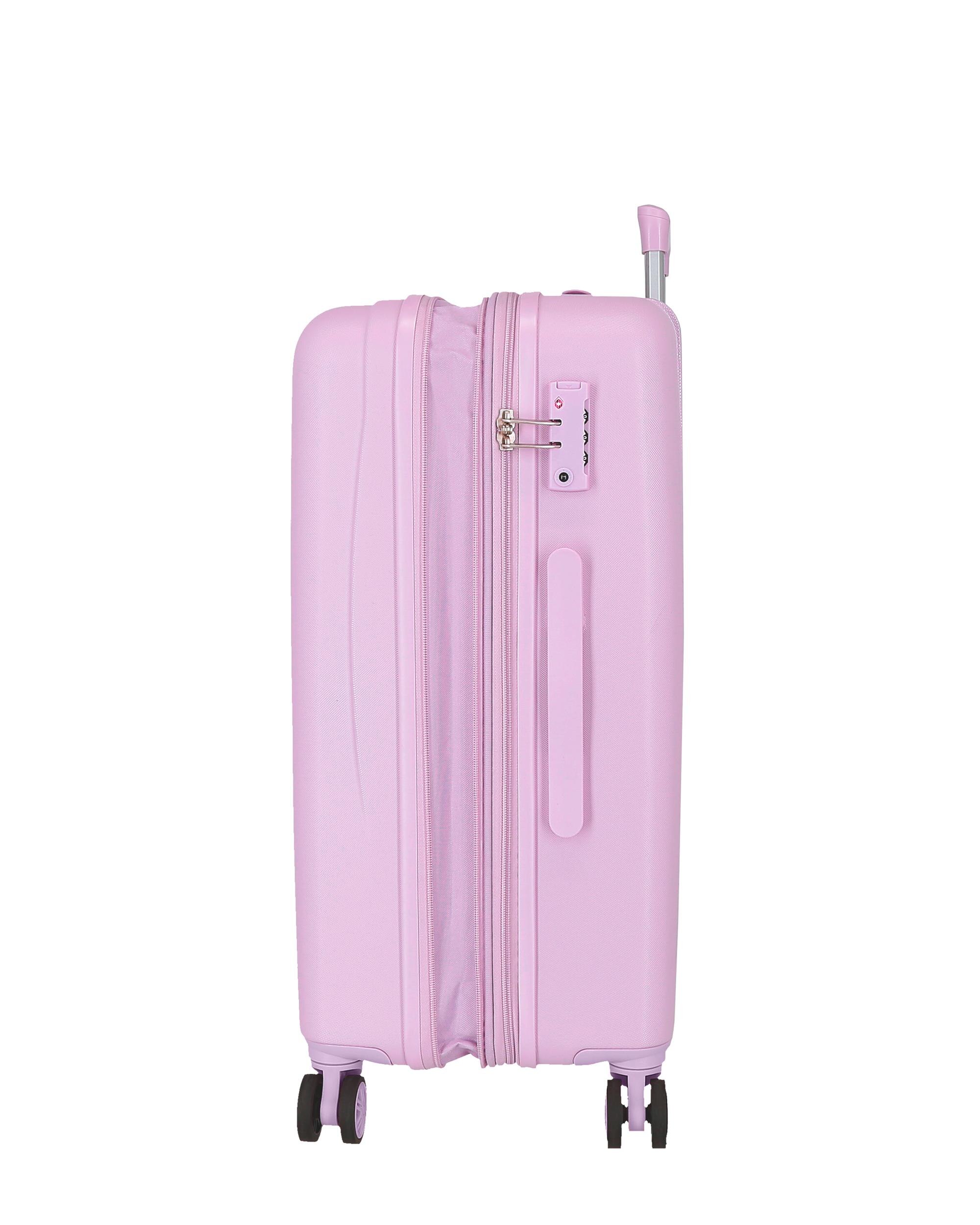 Conjunto de Malas 55-65 Cm Kuromi Retro Pop Abs Rígida com Capacidade de 91l Roxo-6