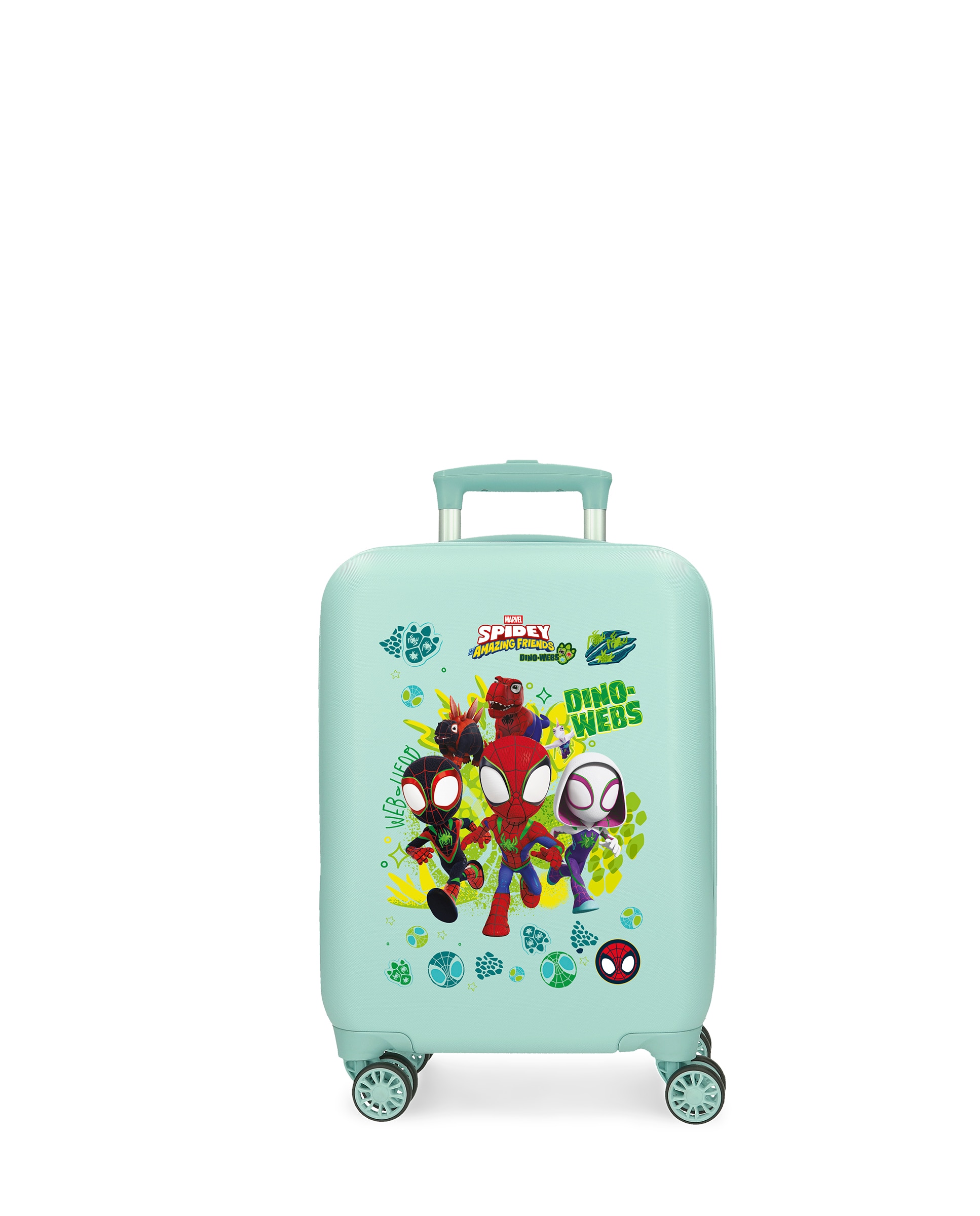 Mala de Cabine 50 Cm Dino-webs Abs Rígida com Capacidade de 33l Azul-celeste-1