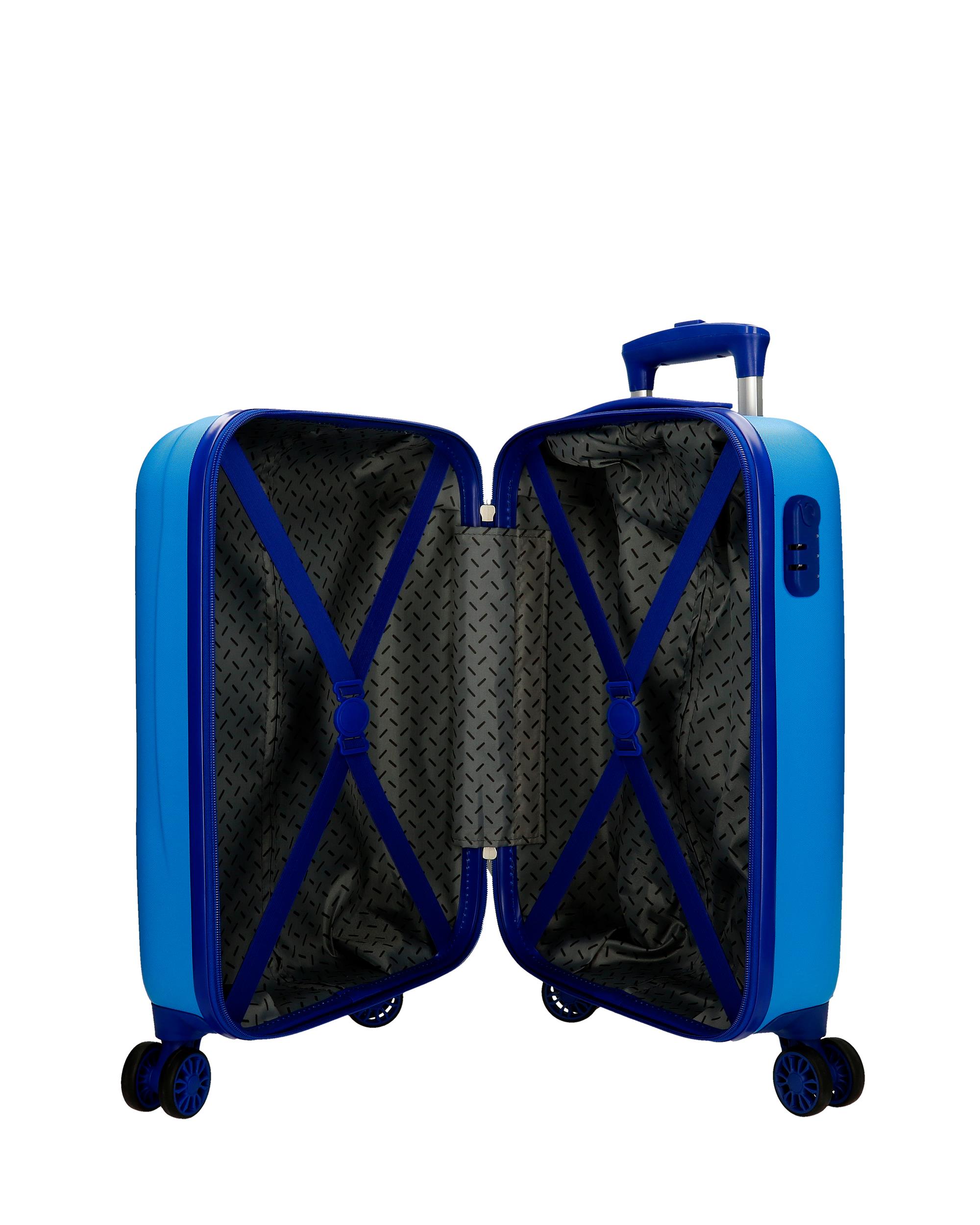Mala de Cabine 50 Cm Spiderman Wall Crawler Abs Rígida com Capacidade de 28,4l Azul-5
