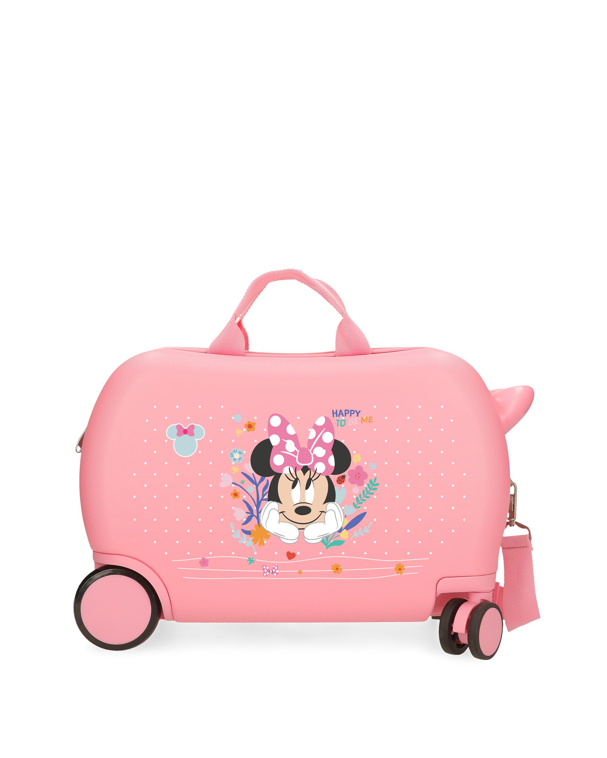 Mala Infantil 2 Rodas Multidirecionais 45 Cm Minnie Rígida com Capacidade de 24,6l Rosa-pastilha-1
