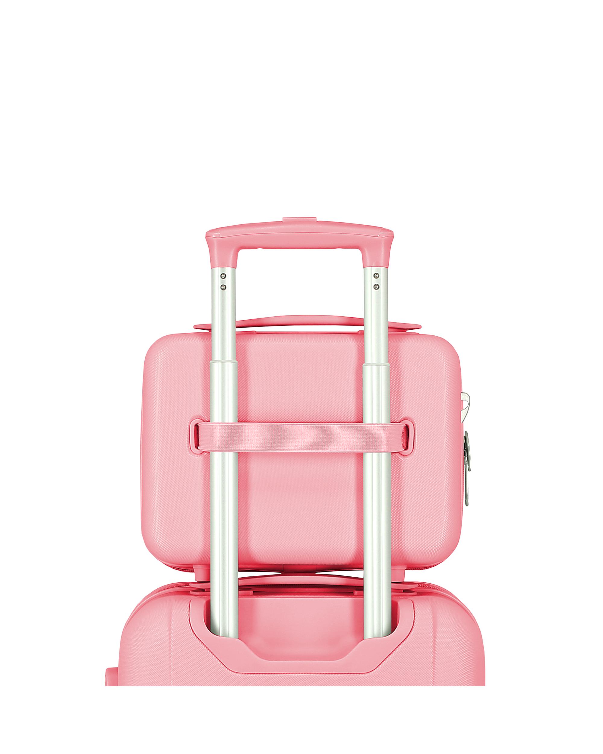 Necessaire Abs Minnie Happy To Be Me Adaptável com Capacidade de 9,1l Rosa-3