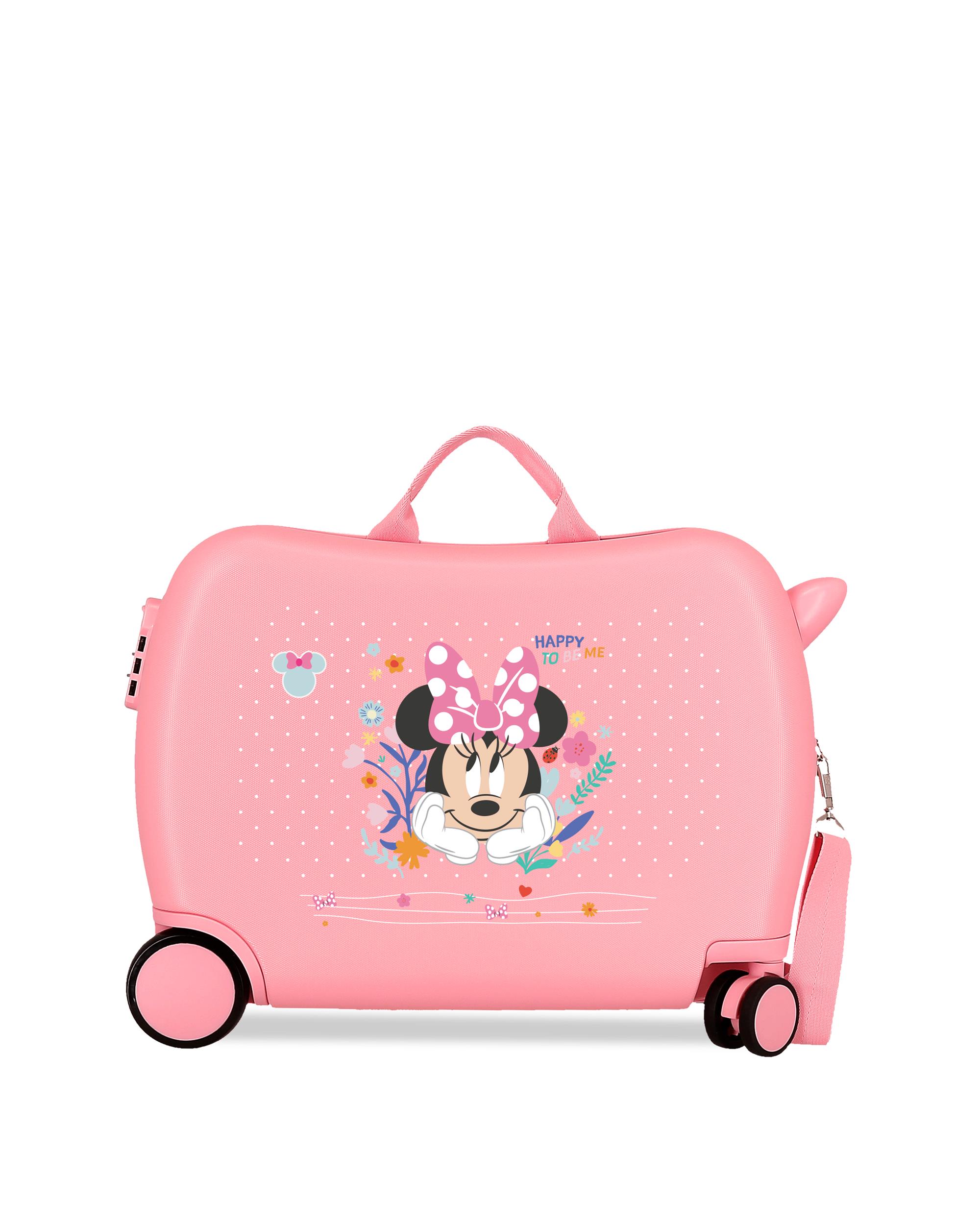 Imagem 0 de Mala Infantil 2 Rodas Multidirecionais 50 Cm Minnie Happy To Be Me Abs Rígida com Capacidade de 34l