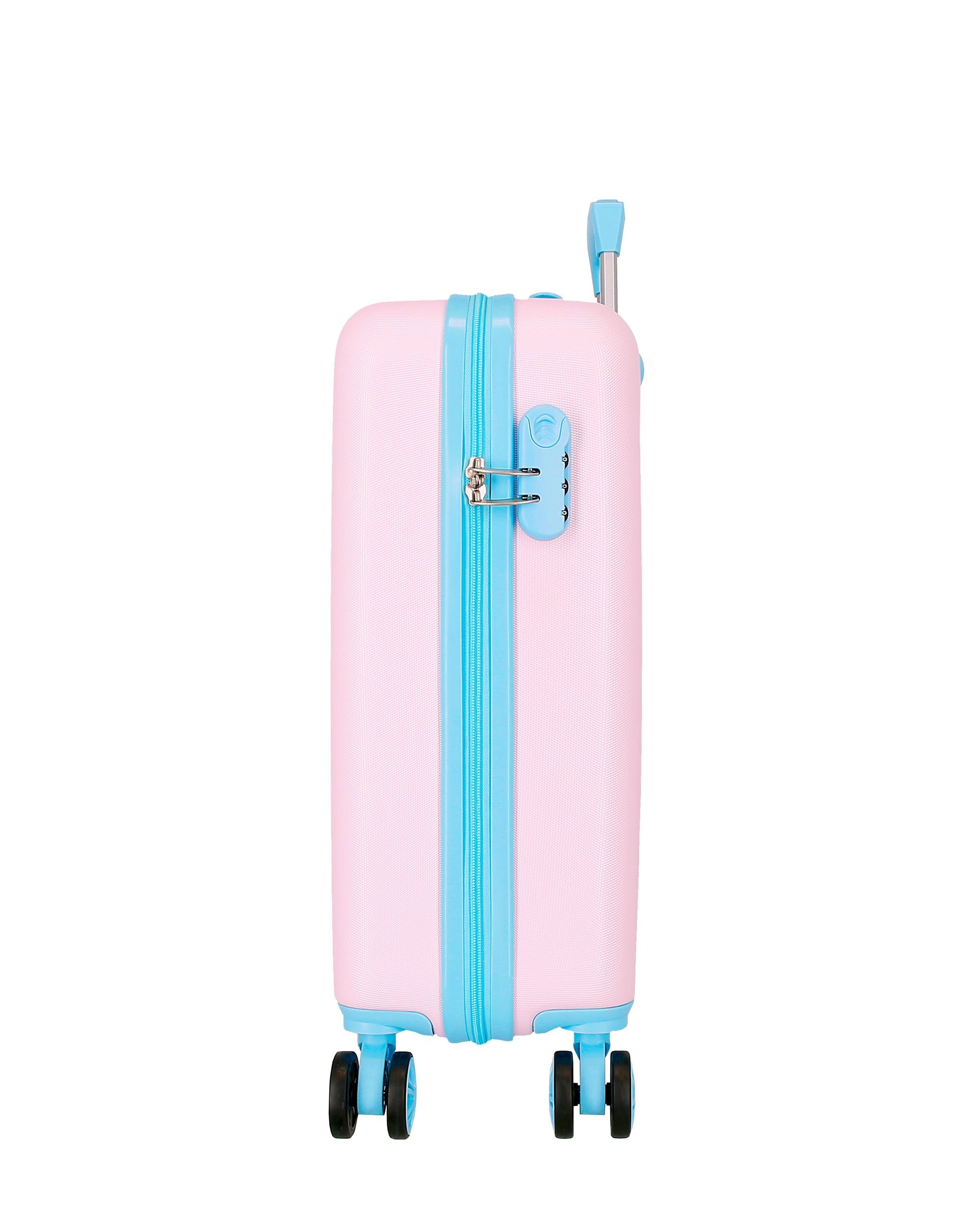 Mala de Cabine 55 Cm Roll Road Happy Pets Abs com Capacidade de 34l em Branco Multicolor-2