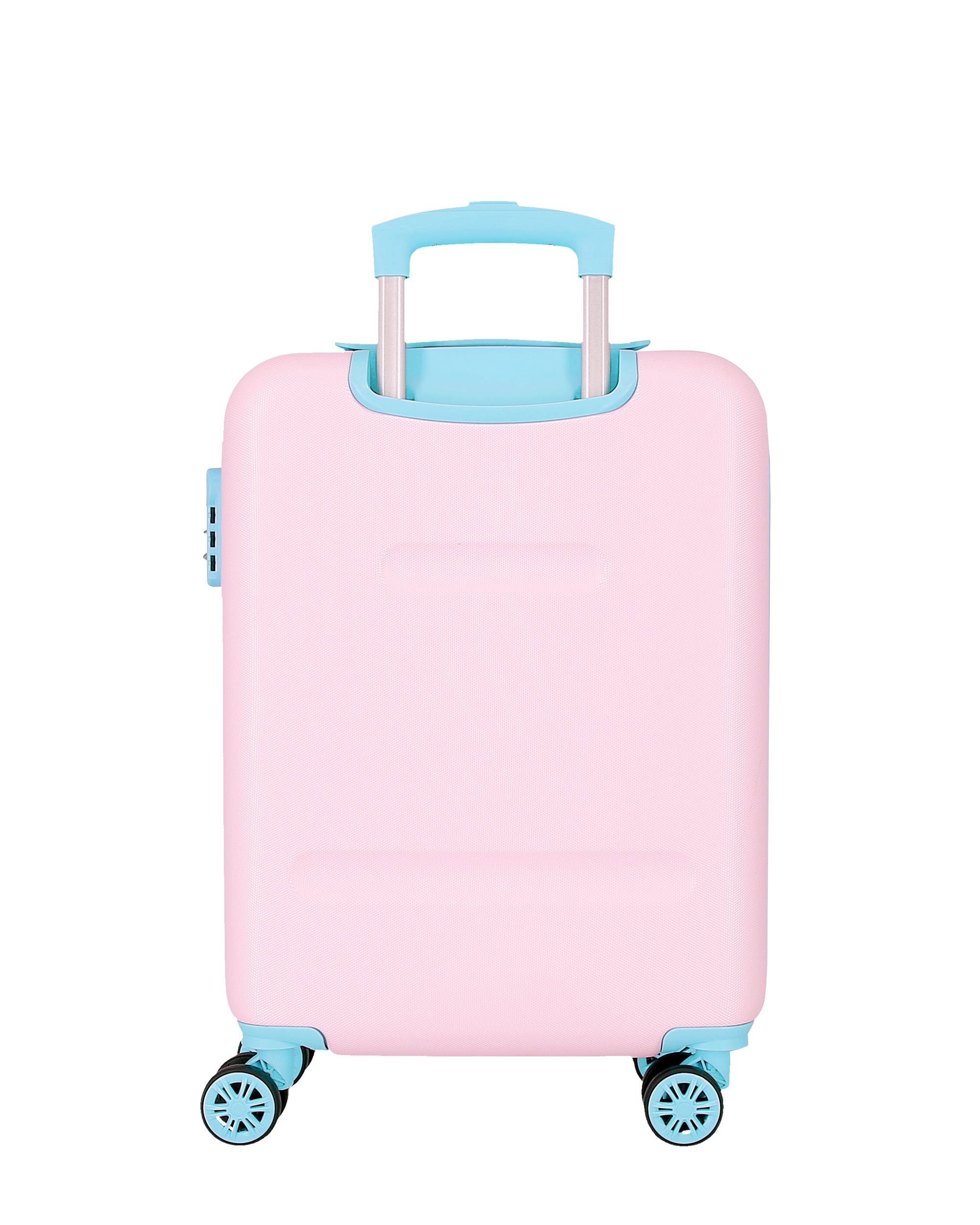 Mala de Cabine 55 Cm Roll Road Happy Pets Abs com Capacidade de 34l em Branco Multicolor-3